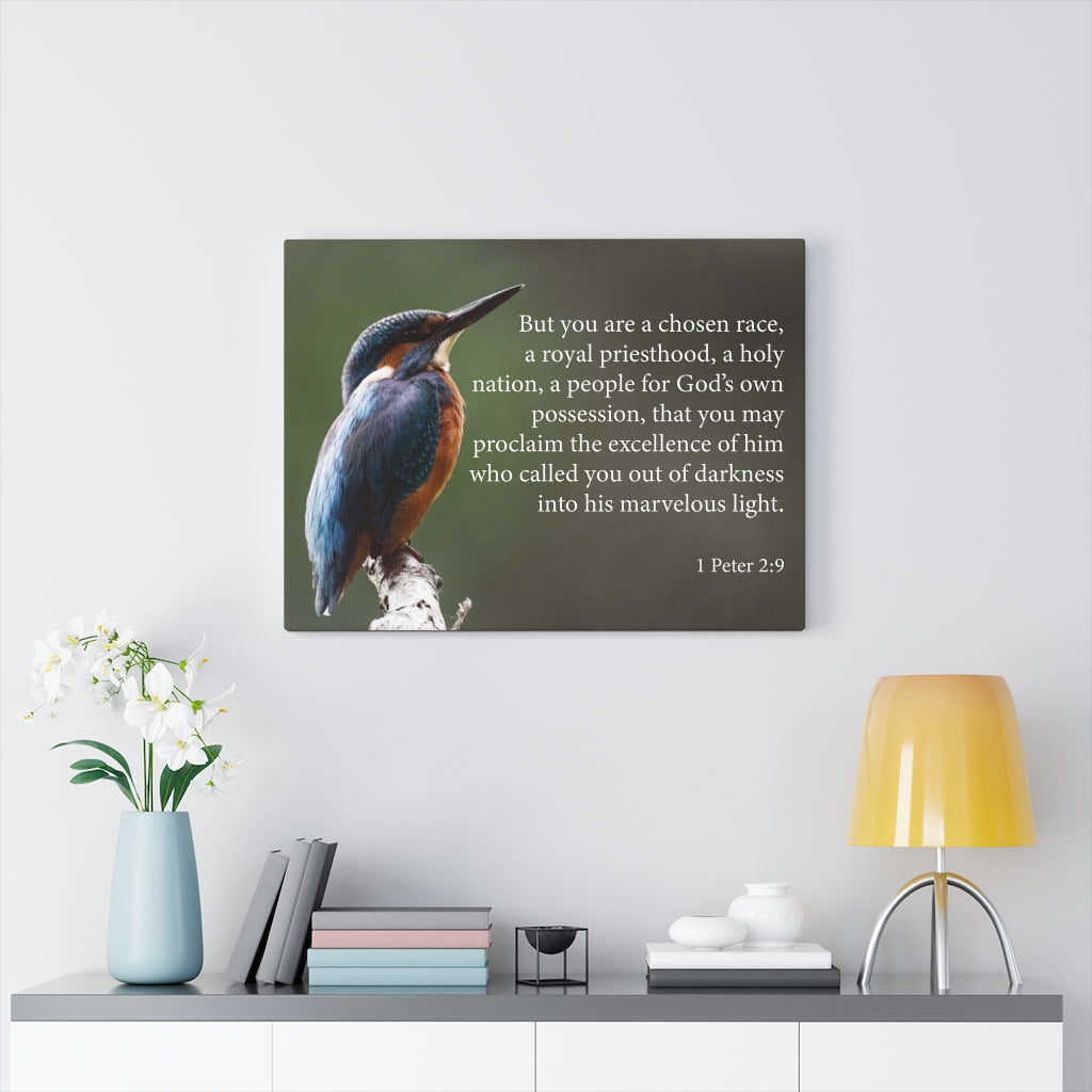 Scripture Walls Royal Priesthood 1 Peter 2:9 Bible Verse Canvas Christian Wall Art Ready to Hang Unframed-Express Your Love Gifts