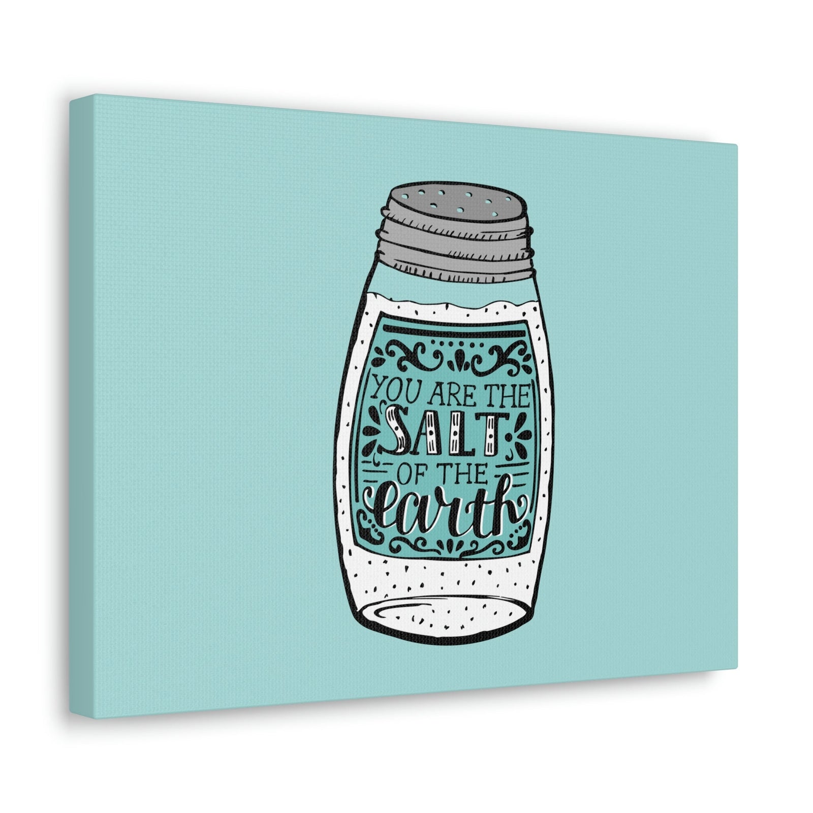 Scripture Walls Salt Of The Earth Light Matthew 5:13 Blue Christian Wall Art Bible Verse Print Ready to Hang Unframed-Express Your Love Gifts