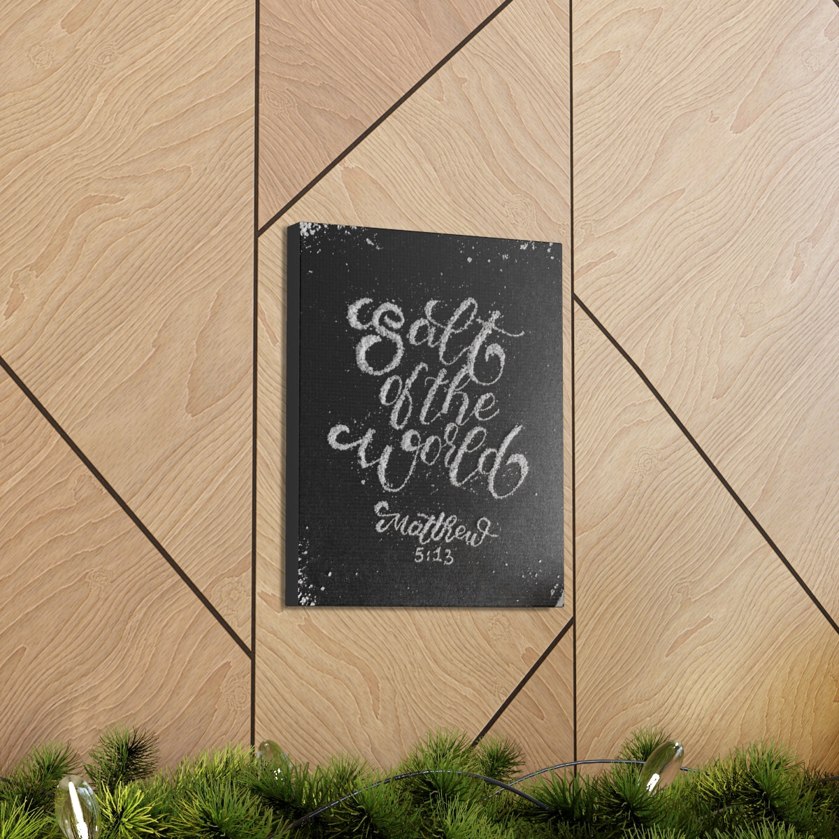 Scripture Walls Salt Of The World Matthew 5:13 Bible Verse Canvas Christian Wall Art Bible Verse Print Ready To Hang Unframed-Express Your Love Gifts