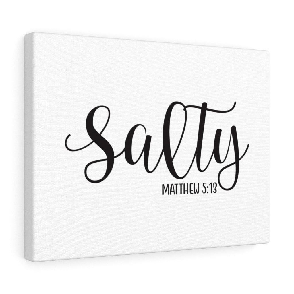 Scripture Walls Salty Matthew 5:13 Bible Verse Canvas Christian Wall Art Ready to Hang Unframed-Express Your Love Gifts