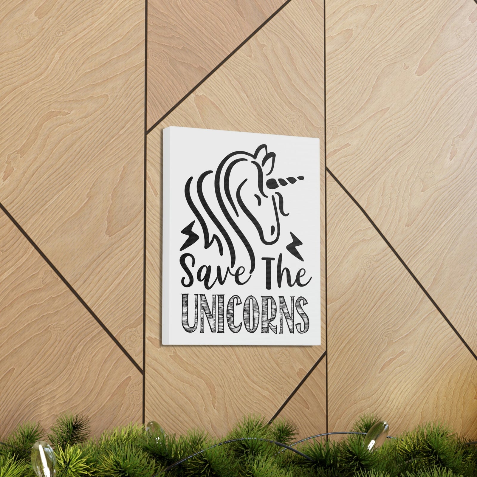 Scripture Walls Save The Unicorns Genesis 9:3 Christian Wall Art Print Ready to Hang Unframed-Express Your Love Gifts