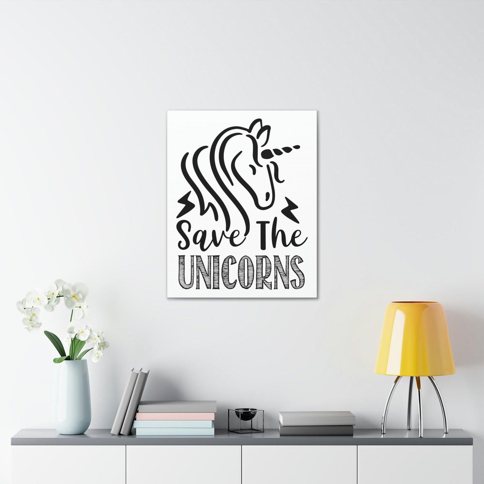 Scripture Walls Save The Unicorns Genesis 9:3 Christian Wall Art Print Ready to Hang Unframed-Express Your Love Gifts