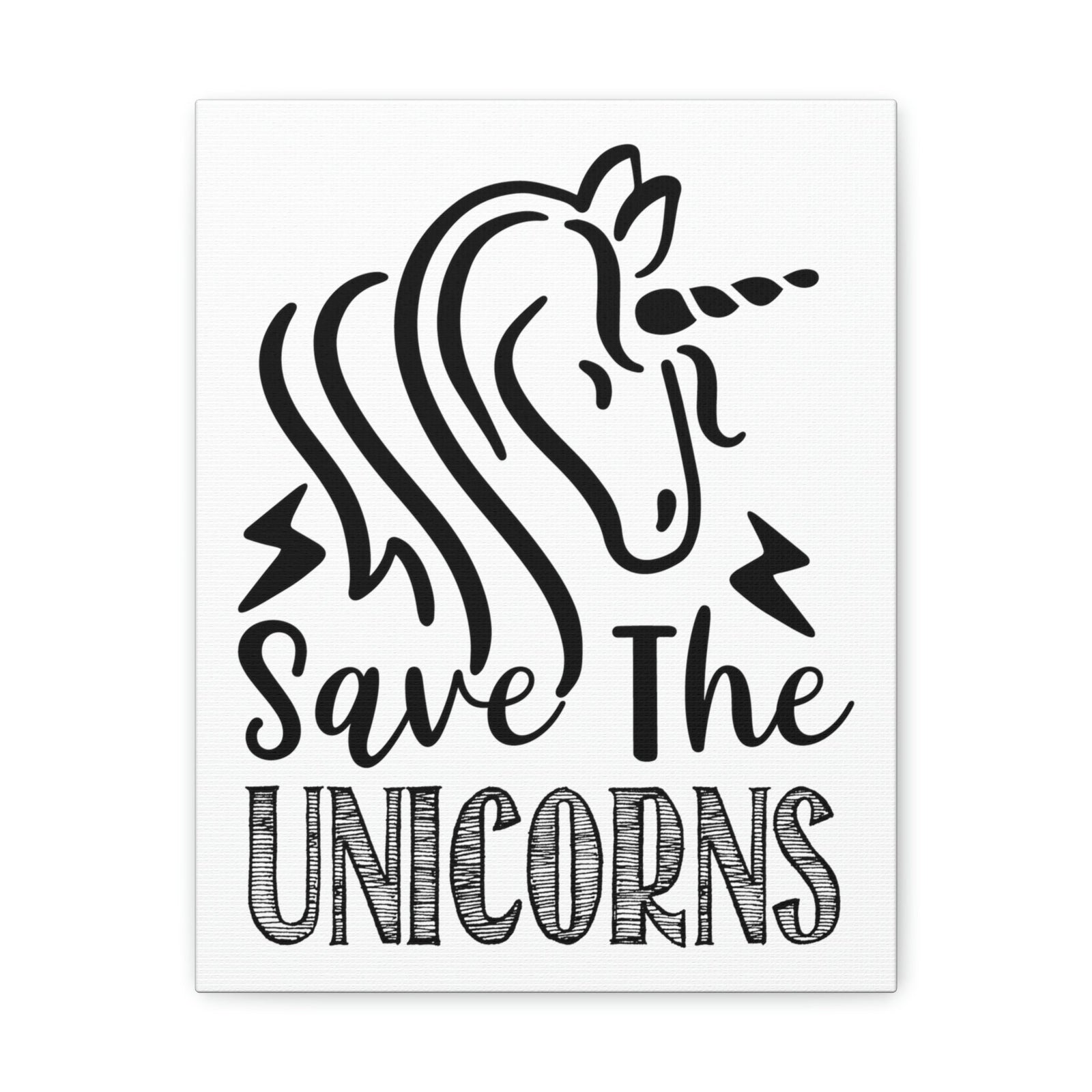 Scripture Walls Save The Unicorns Genesis 9:3 Christian Wall Art Print Ready to Hang Unframed-Express Your Love Gifts