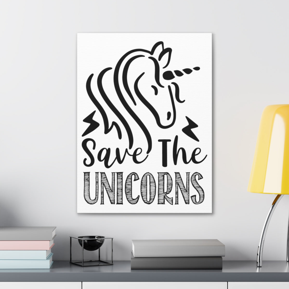 Scripture Walls Save The Unicorns Numbers 23:22 Christian Wall Art Print Ready to Hang Unframed-Express Your Love Gifts