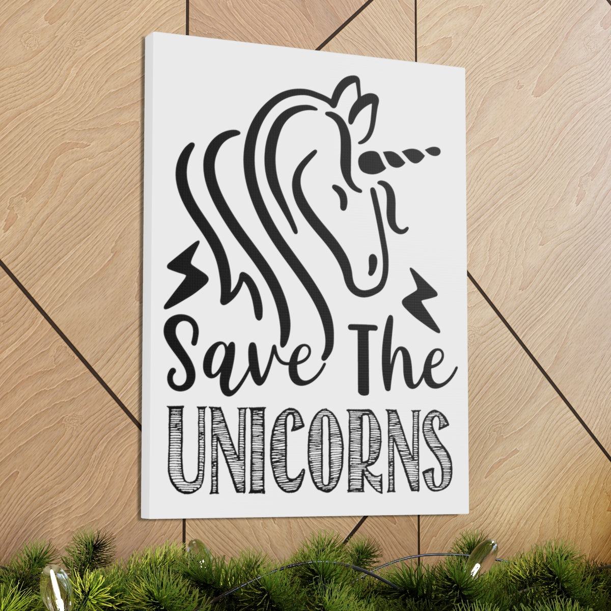 Scripture Walls Save The Unicorns Numbers 23:22 Christian Wall Art Print Ready to Hang Unframed-Express Your Love Gifts
