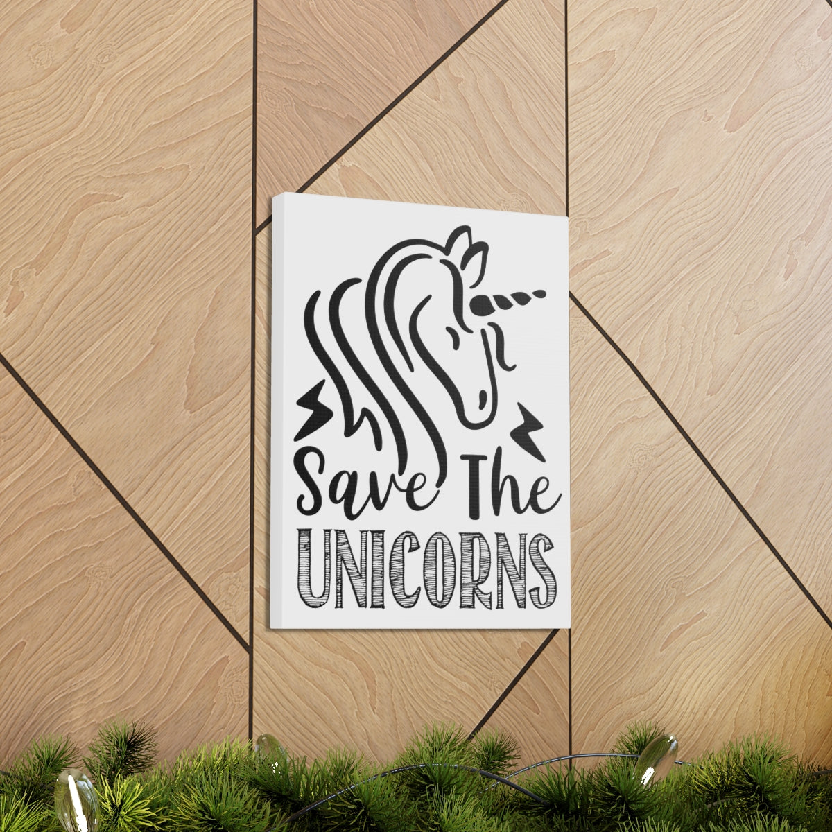 Scripture Walls Save The Unicorns Numbers 23:22 Christian Wall Art Print Ready to Hang Unframed-Express Your Love Gifts