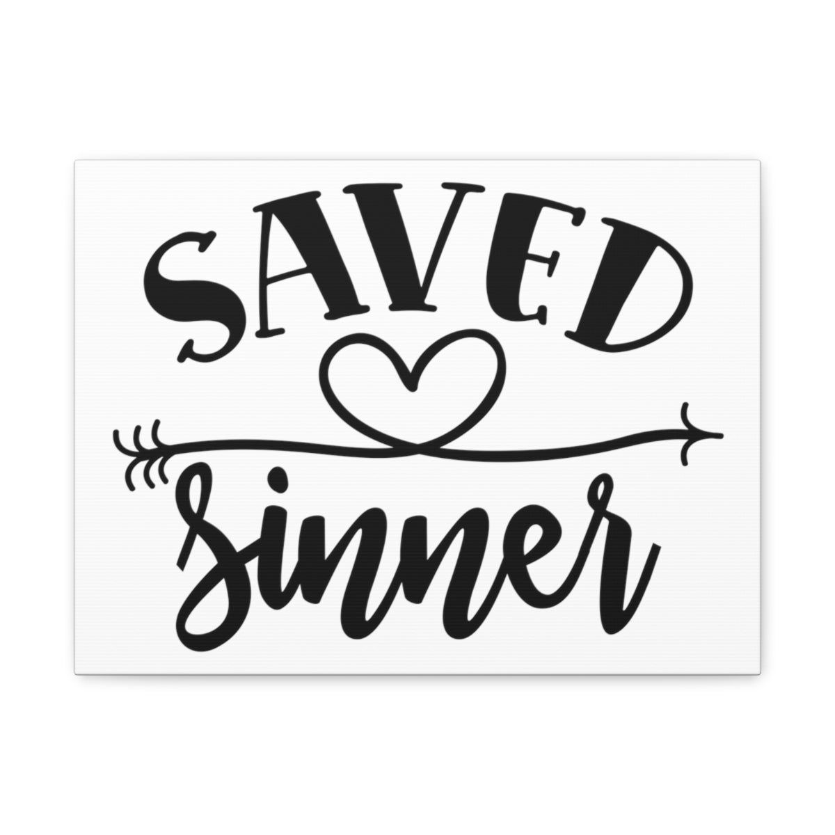 Scripture Walls Saved Sinner Heart 1 Timothy 1:15 Christian Wall Art Print Ready to Hang Unframed-Express Your Love Gifts