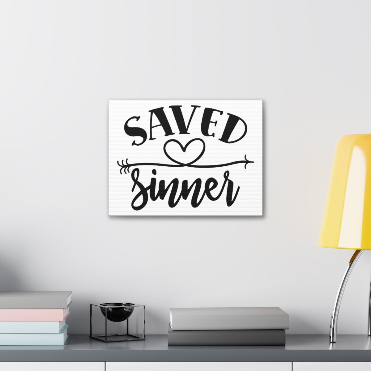 Scripture Walls Saved Sinner Heart 1 Timothy 1:15 Christian Wall Art Print Ready to Hang Unframed-Express Your Love Gifts