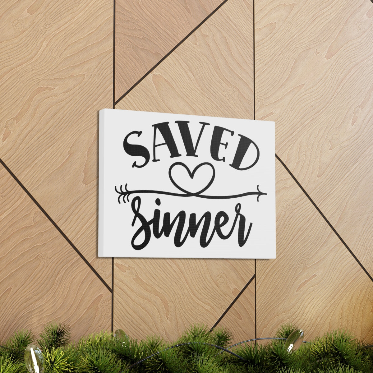 Scripture Walls Saved Sinner Heart 1 Timothy 1:15 Christian Wall Art Print Ready to Hang Unframed-Express Your Love Gifts