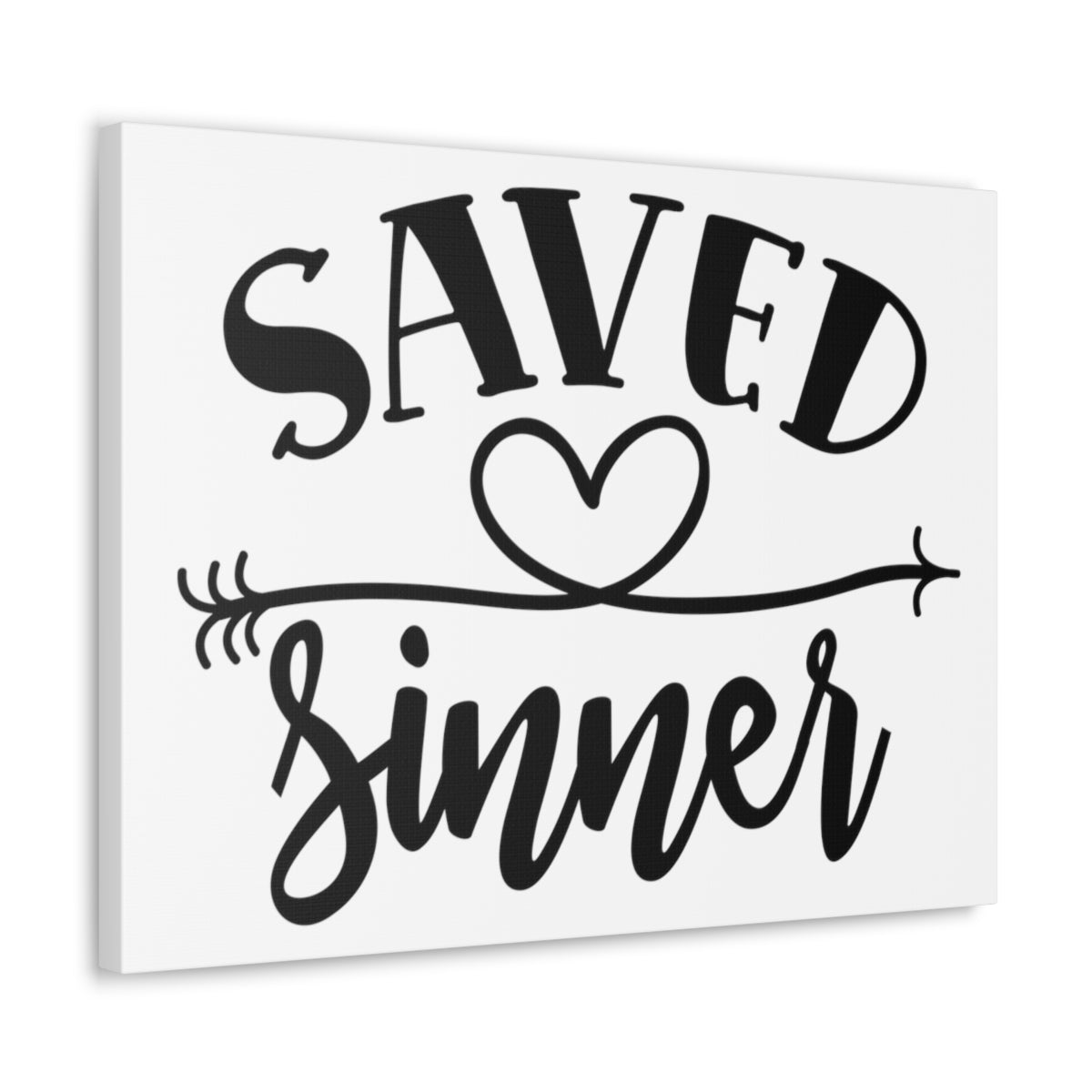 Scripture Walls Saved Sinner Heart 1 Timothy 1:15 Christian Wall Art Print Ready to Hang Unframed-Express Your Love Gifts