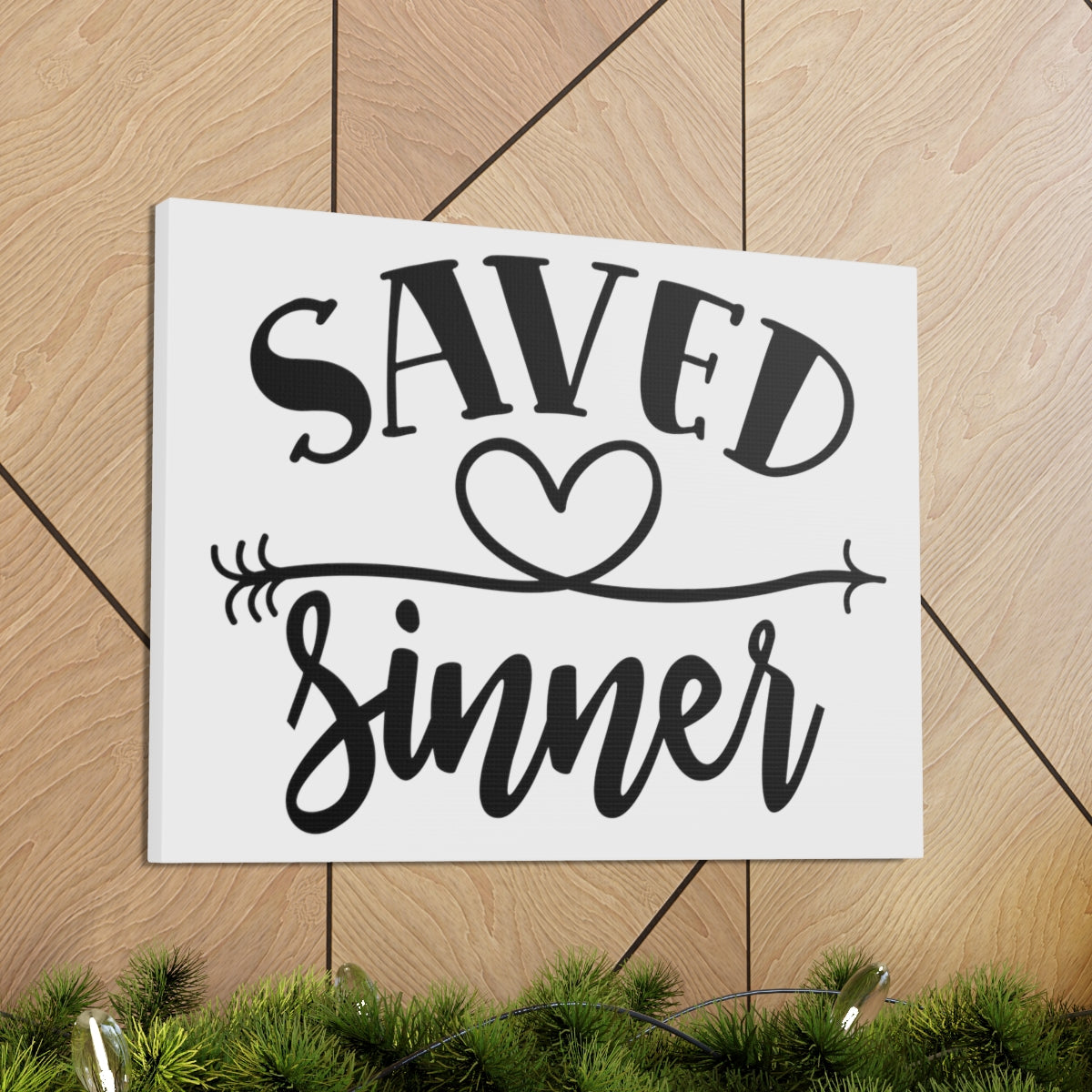 Scripture Walls Saved Sinner Heart 1 Timothy 1:15 Christian Wall Art Print Ready to Hang Unframed-Express Your Love Gifts