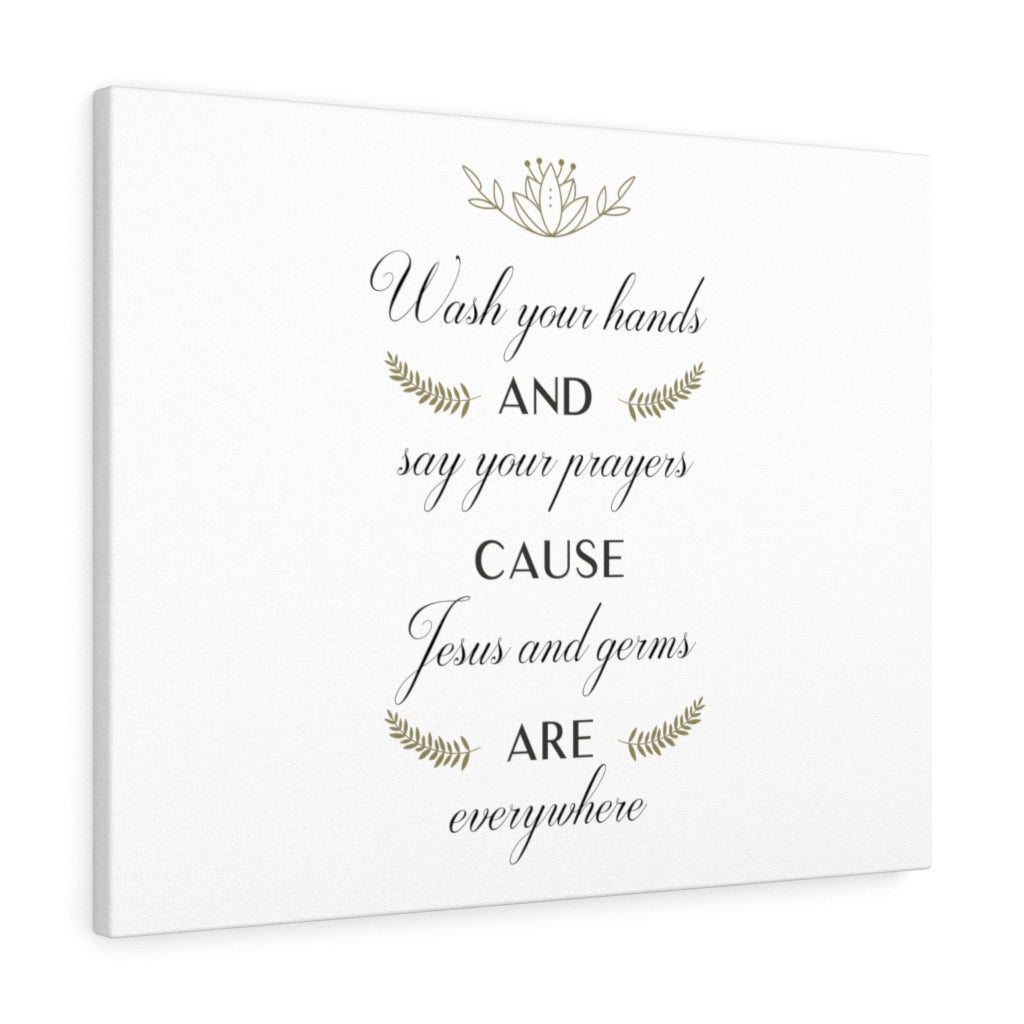 Scripture Walls Say Your Prayers Bible Verse Canvas Christian Wall Art Ready to Hang Unframed-Express Your Love Gifts