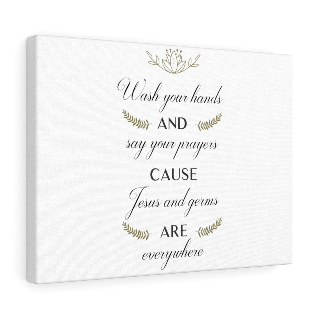 Scripture Walls Say Your Prayers Bible Verse Canvas Christian Wall Art Ready to Hang Unframed-Express Your Love Gifts