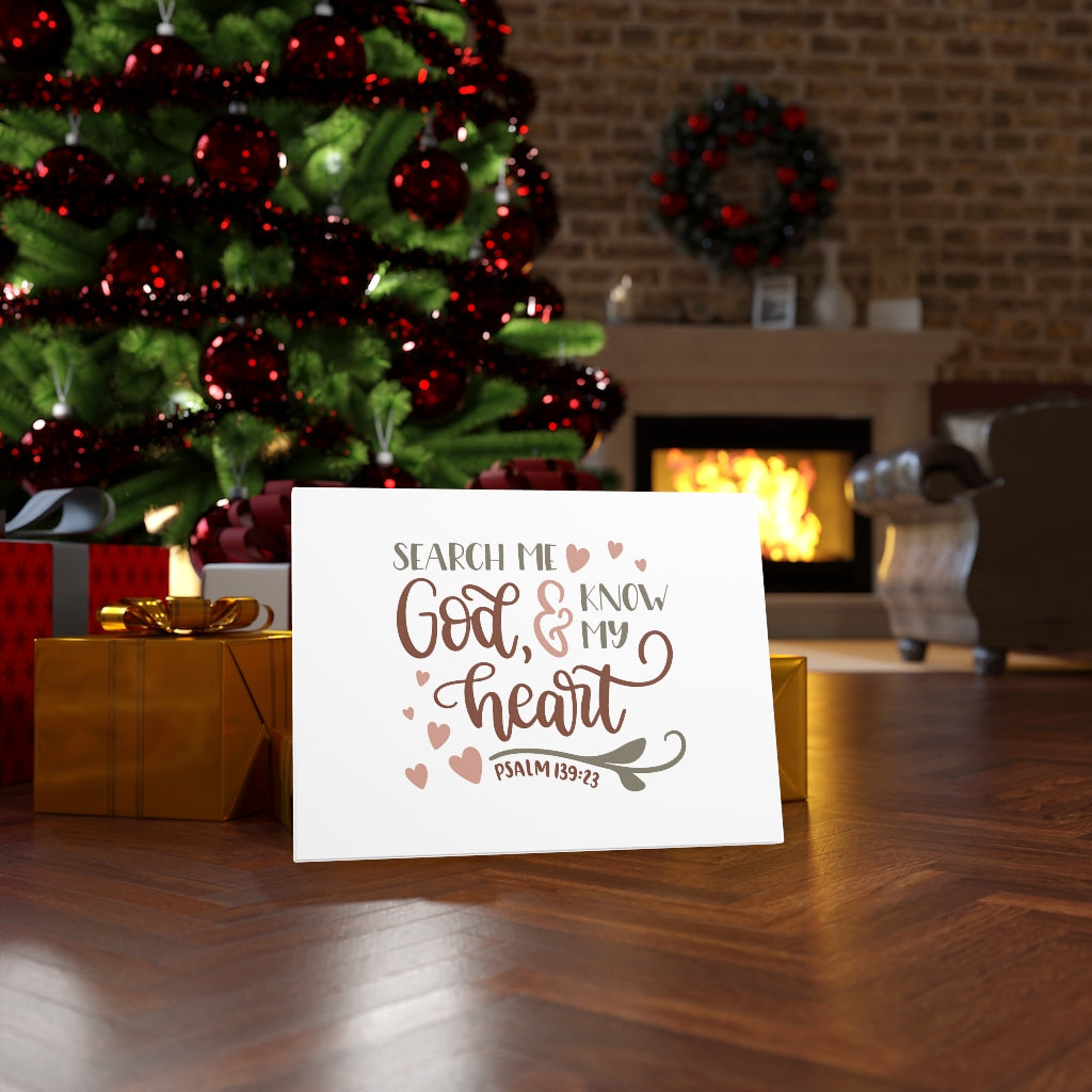 Scripture Walls Search Me God Psalm 139:23 Bible Verse Canvas Christian Wall Art Ready to Hang Unframed-Express Your Love Gifts
