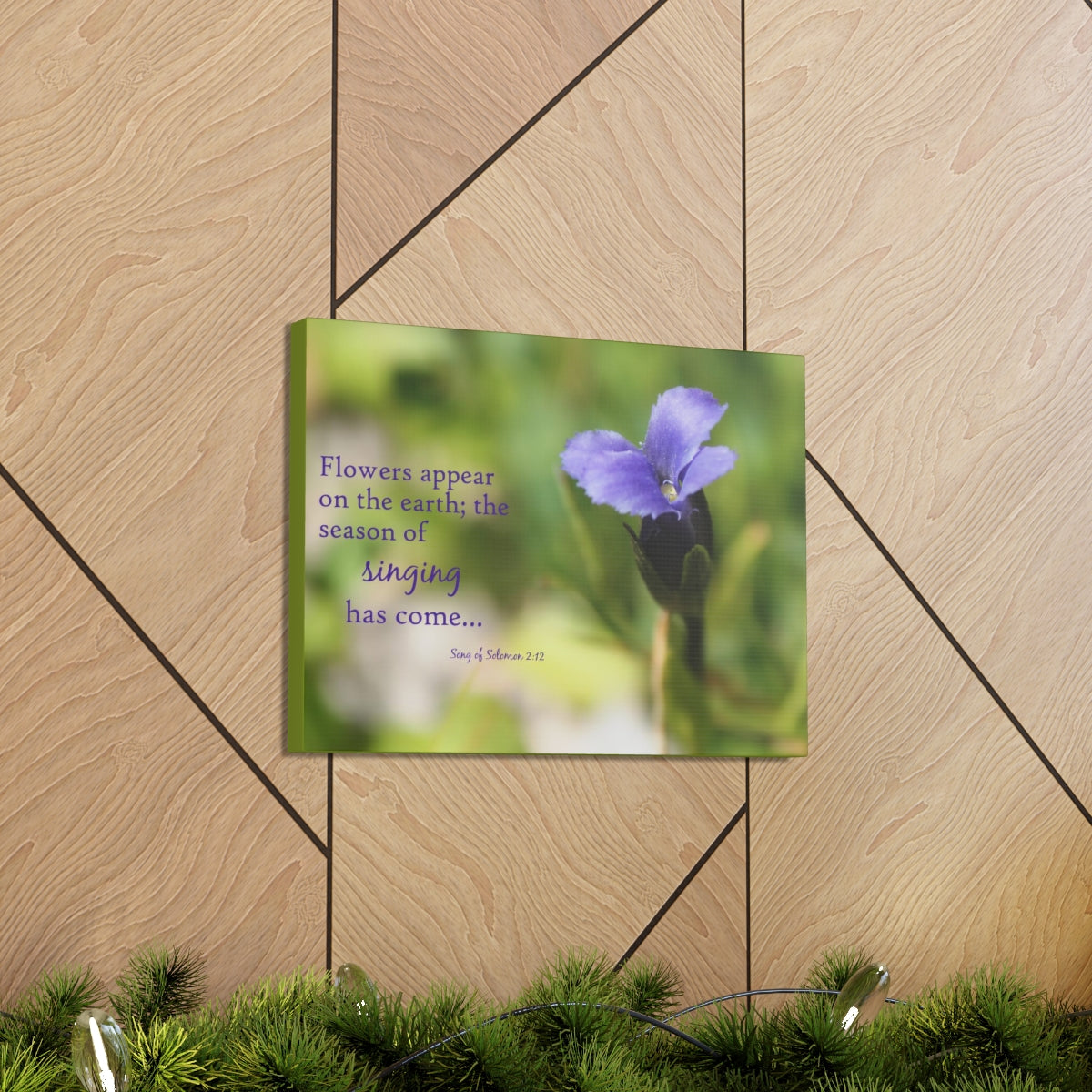 Scripture Walls Season Of Singing Song Of Solomon 2:12 Bible Verse Canvas Christian Wall Art Bible Verse Print Ready To Hang Unframed-Express Your Love Gifts