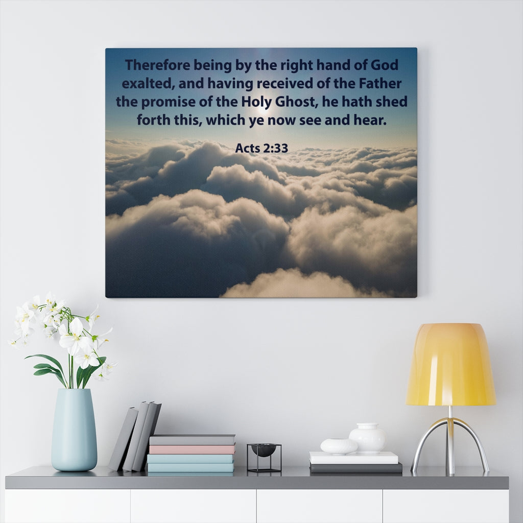Scripture Walls See and Hear Acts 2:33 Christian Home Decor Bible Art Unframed-Express Your Love Gifts
