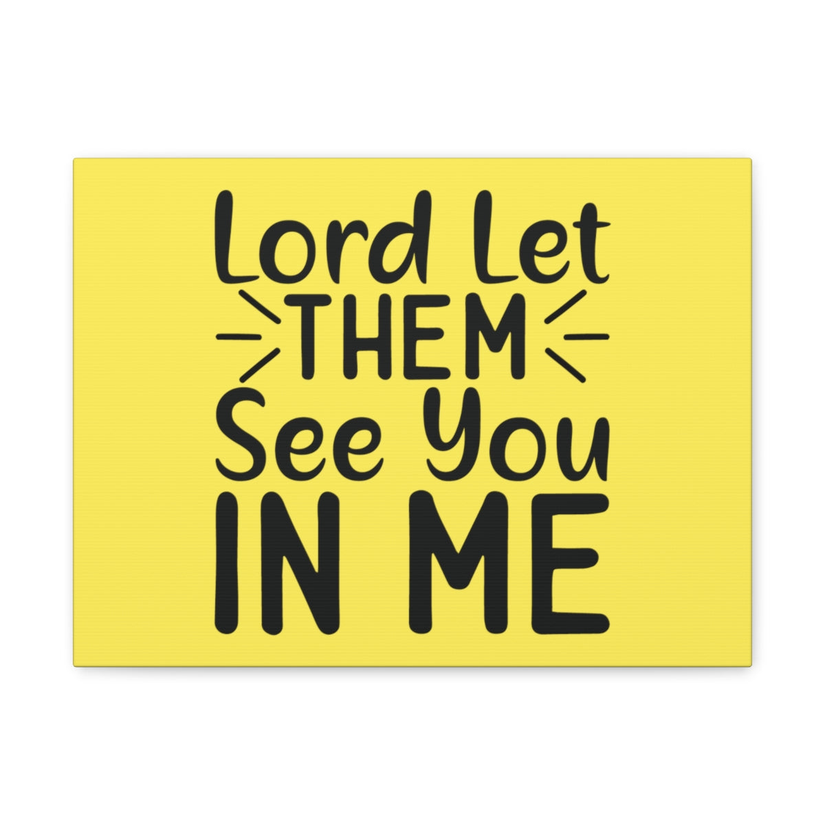 Scripture Walls See You In Me Yellow John 17:23 Bible Canvas Christian Wall Art Ready to Hang Unframed-Express Your Love Gifts