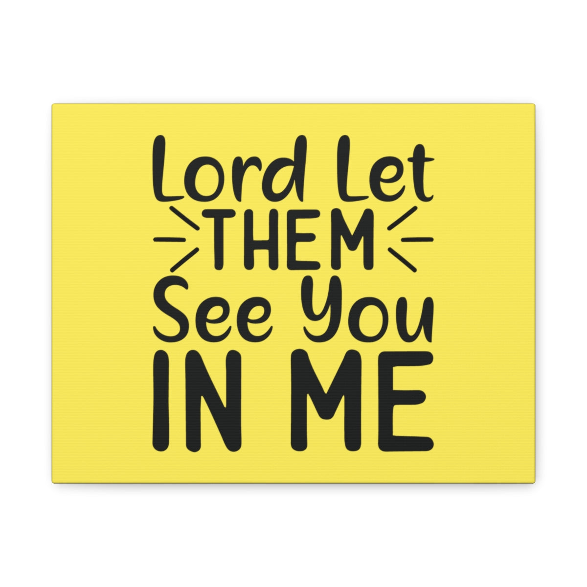Scripture Walls See You In Me Yellow John 17:23 Bible Canvas Christian Wall Art Ready to Hang Unframed-Express Your Love Gifts