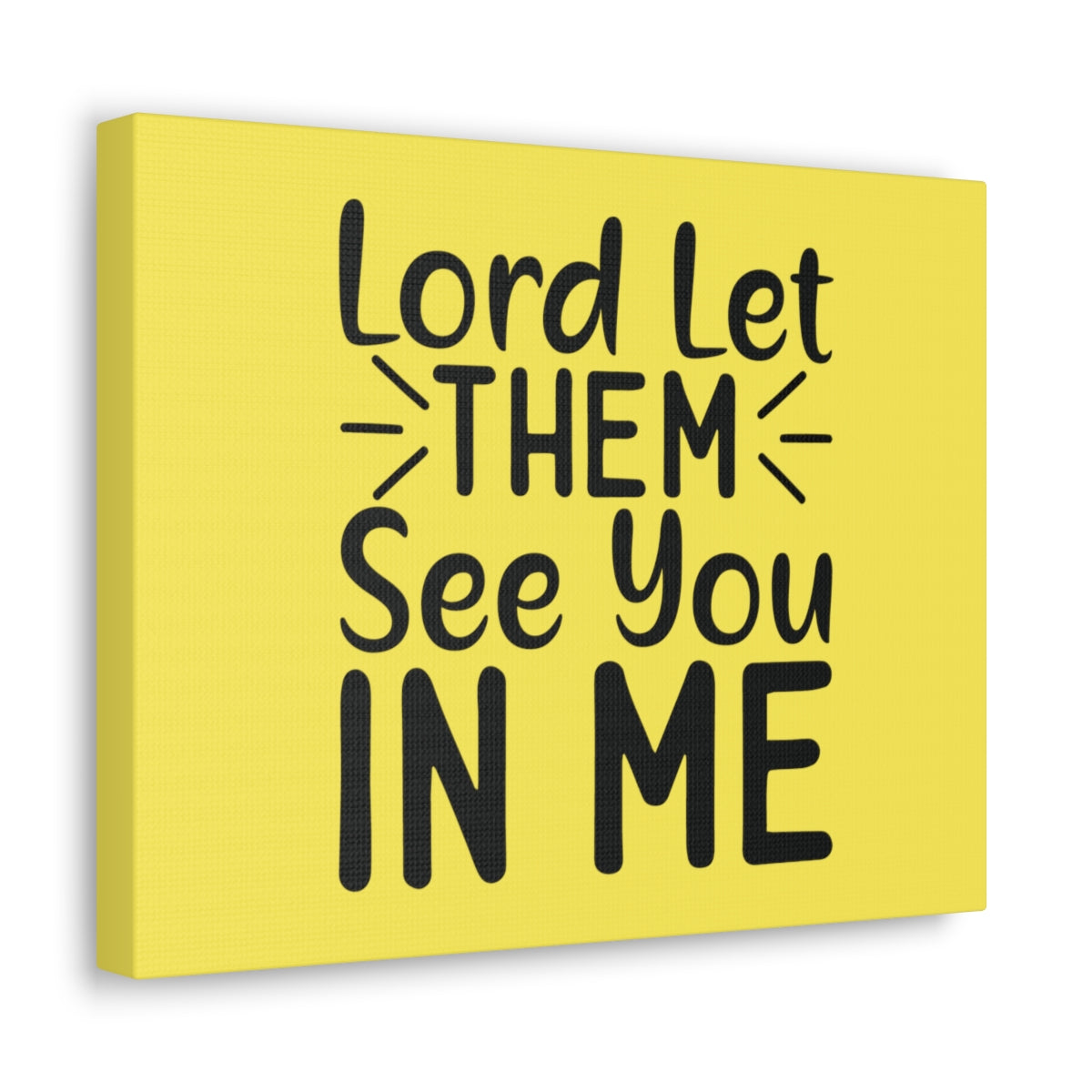 Scripture Walls See You In Me Yellow John 17:23 Bible Canvas Christian Wall Art Ready to Hang Unframed-Express Your Love Gifts