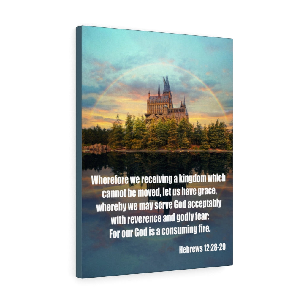 Scripture Walls Serve God Hebrews 12:28-29 Wall Art Christian Home Decor Unframed-Express Your Love Gifts