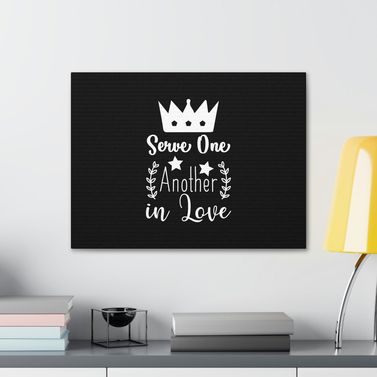 Scripture Walls Serve One Another In Love Ephesians 5:21 Christian Wall Art Bible Verse Print Ready to Hang Unframed-Express Your Love Gifts