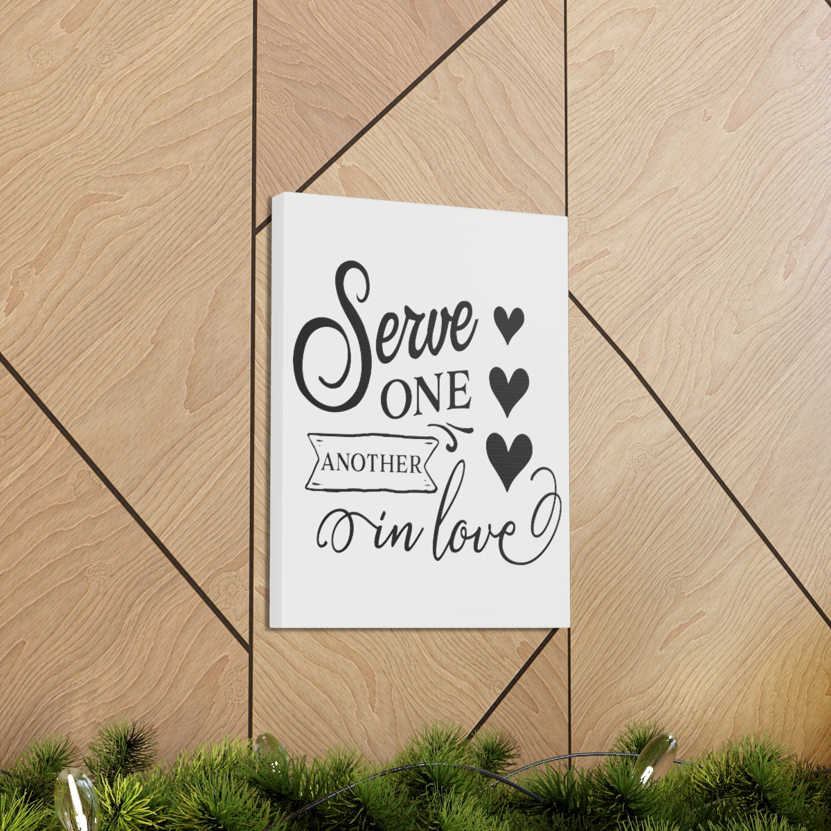 Scripture Walls Serve One Another Matthew 5:44 Christian Wall Art Print Ready to Hang Unframed-Express Your Love Gifts