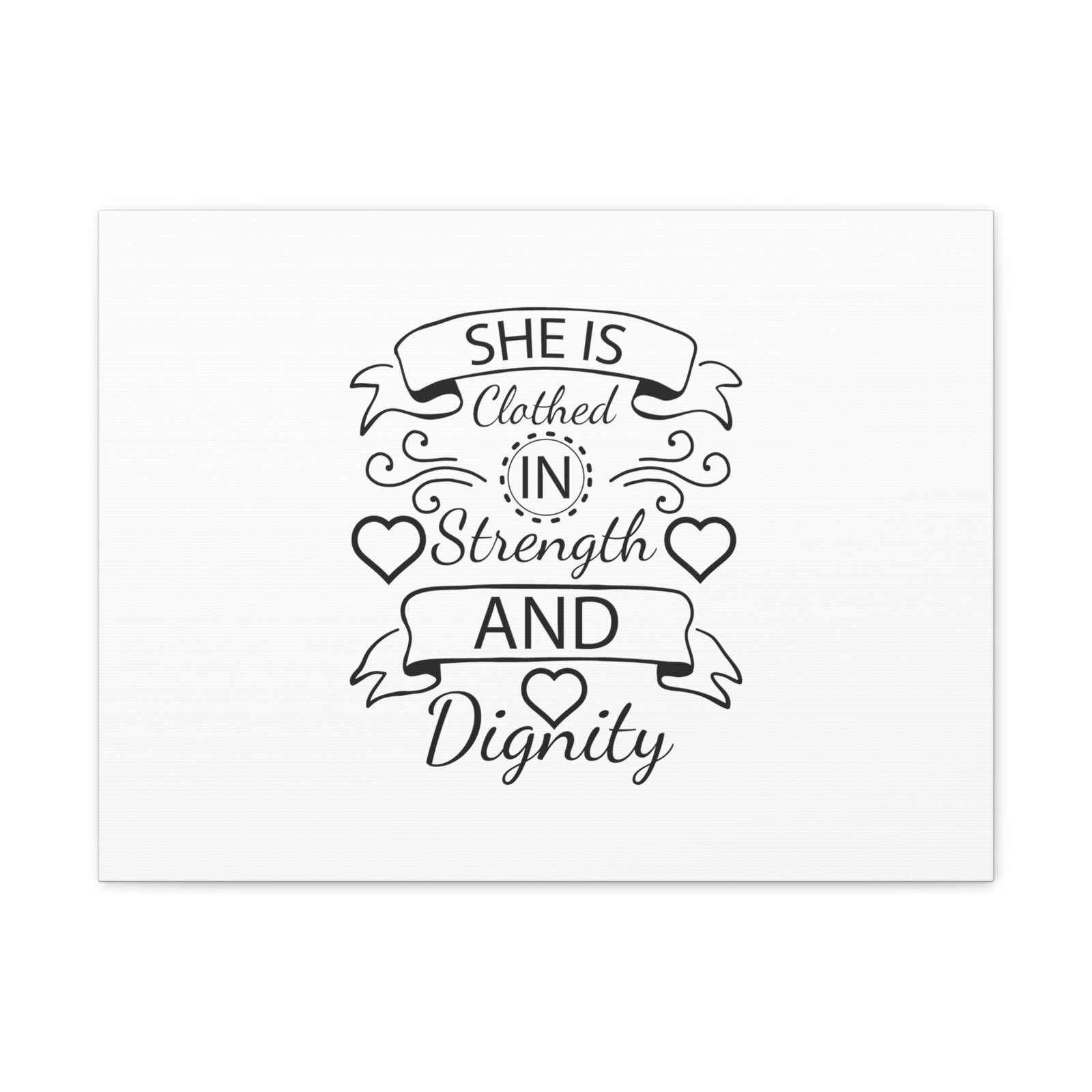 Scripture Walls She Is Clothed In Strength And Dignity Proverbs 31:25 Christian Wall Art Bible Verse Print Ready to Hang Unframed-Express Your Love Gifts