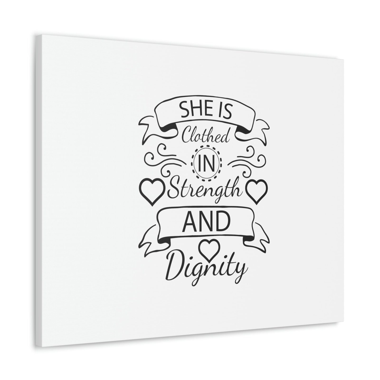 Scripture Walls She Is Clothed In Strength And Dignity Proverbs 31:25 Christian Wall Art Bible Verse Print Ready to Hang Unframed-Express Your Love Gifts