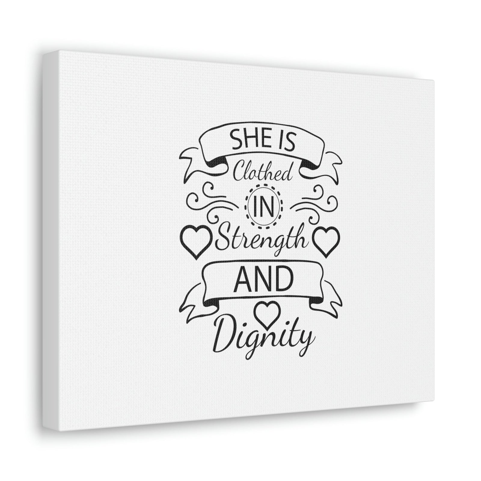 Scripture Walls She Is Clothed In Strength And Dignity Proverbs 31:25 Christian Wall Art Bible Verse Print Ready to Hang Unframed-Express Your Love Gifts