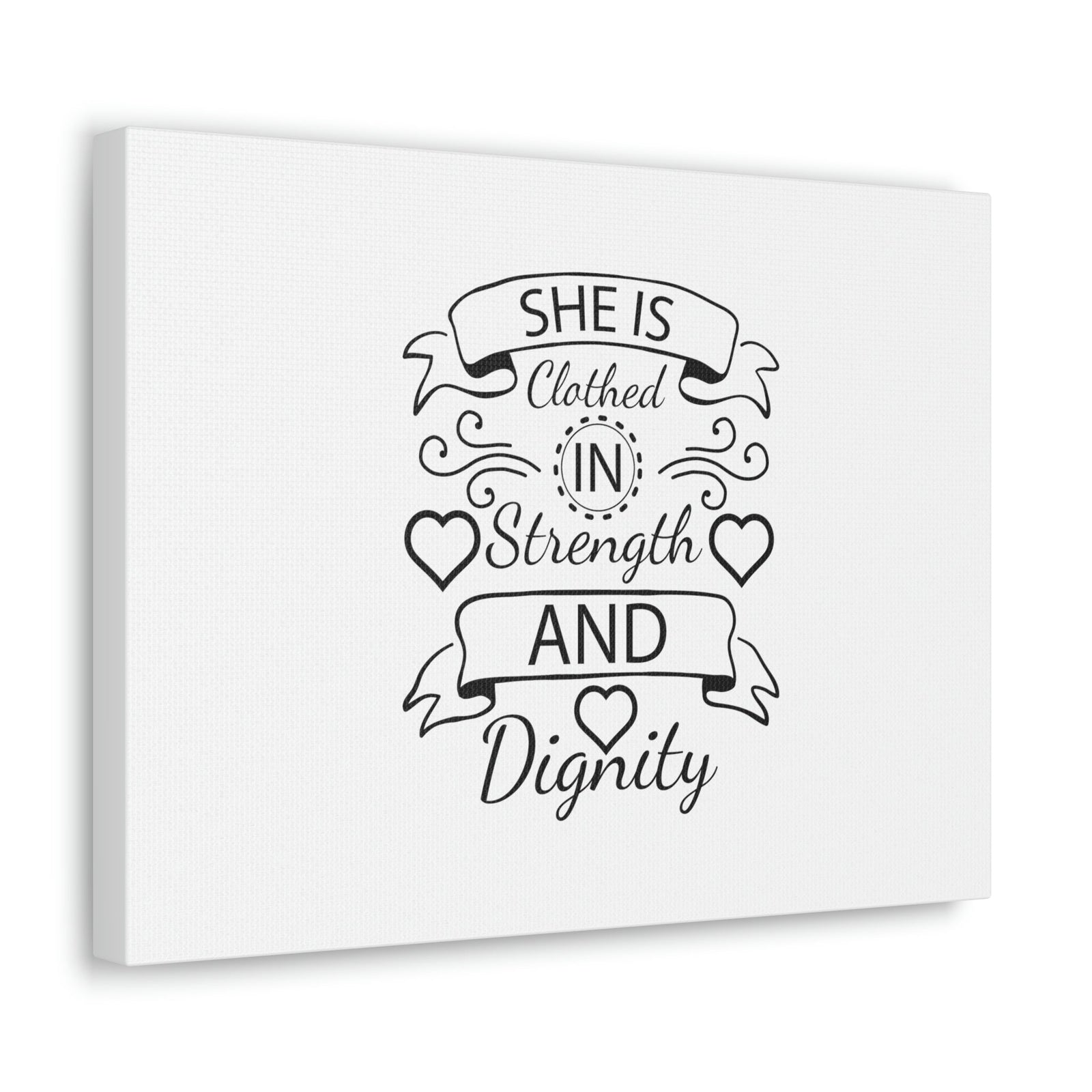 Scripture Walls She Is Clothed In Strength And Dignity Proverbs 31:25 Christian Wall Art Bible Verse Print Ready to Hang Unframed-Express Your Love Gifts