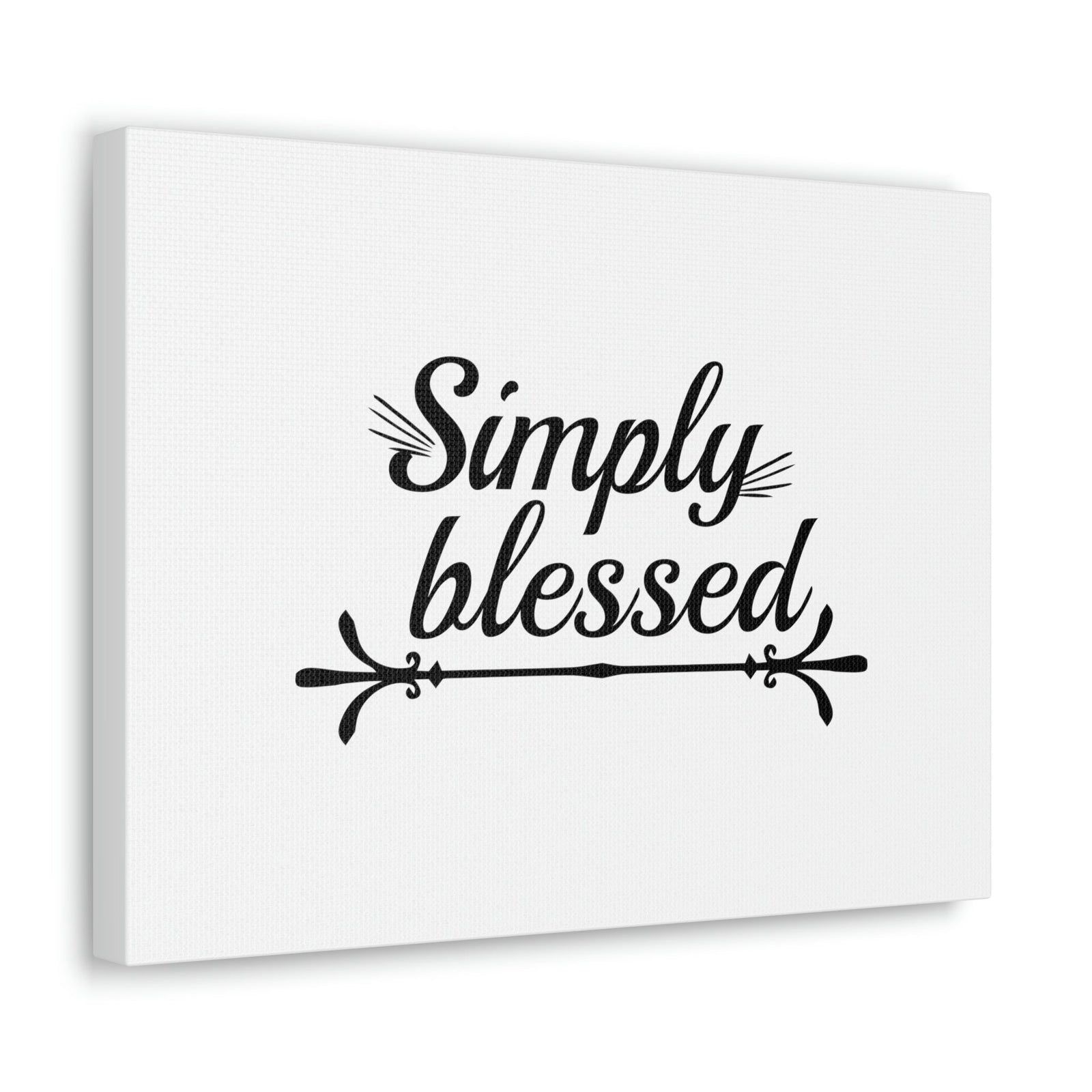 Scripture Walls Simply Blessed Psalms 67:7 Cursive Christian Wall Art Bible Verse Print Ready to Hang Unframed-Express Your Love Gifts
