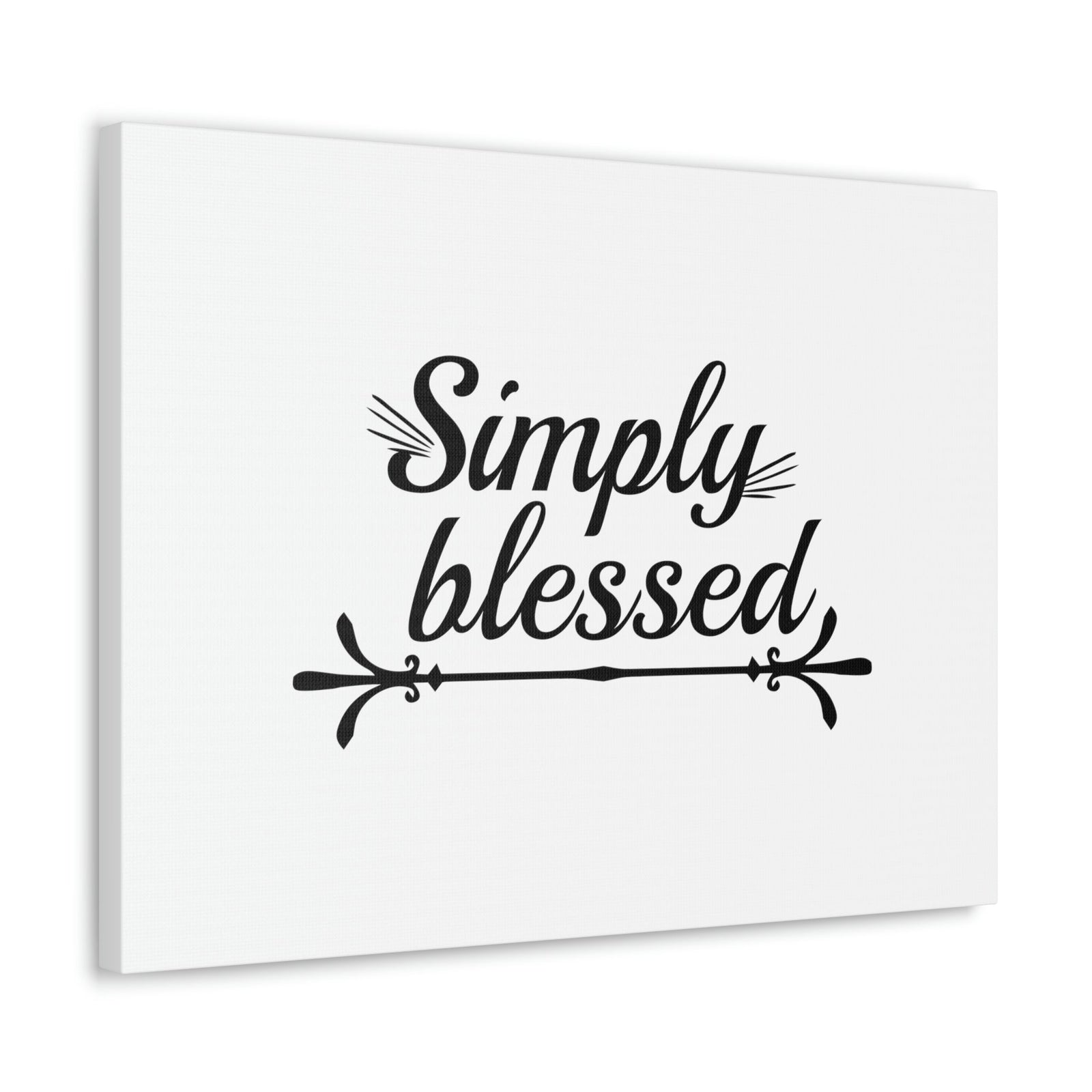 Scripture Walls Simply Blessed Psalms 67:7 Cursive Christian Wall Art Bible Verse Print Ready to Hang Unframed-Express Your Love Gifts