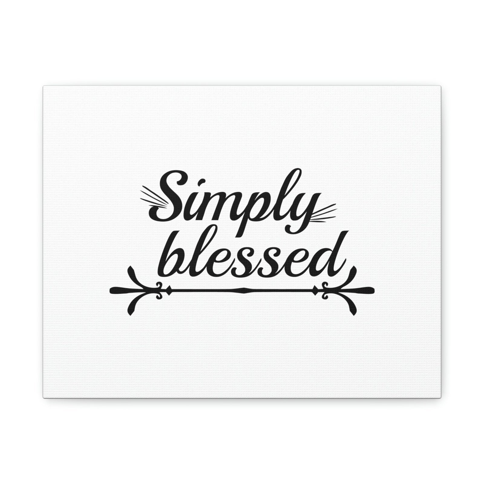 Scripture Walls Simply Blessed Psalms 67:7 Cursive Christian Wall Art Bible Verse Print Ready to Hang Unframed-Express Your Love Gifts