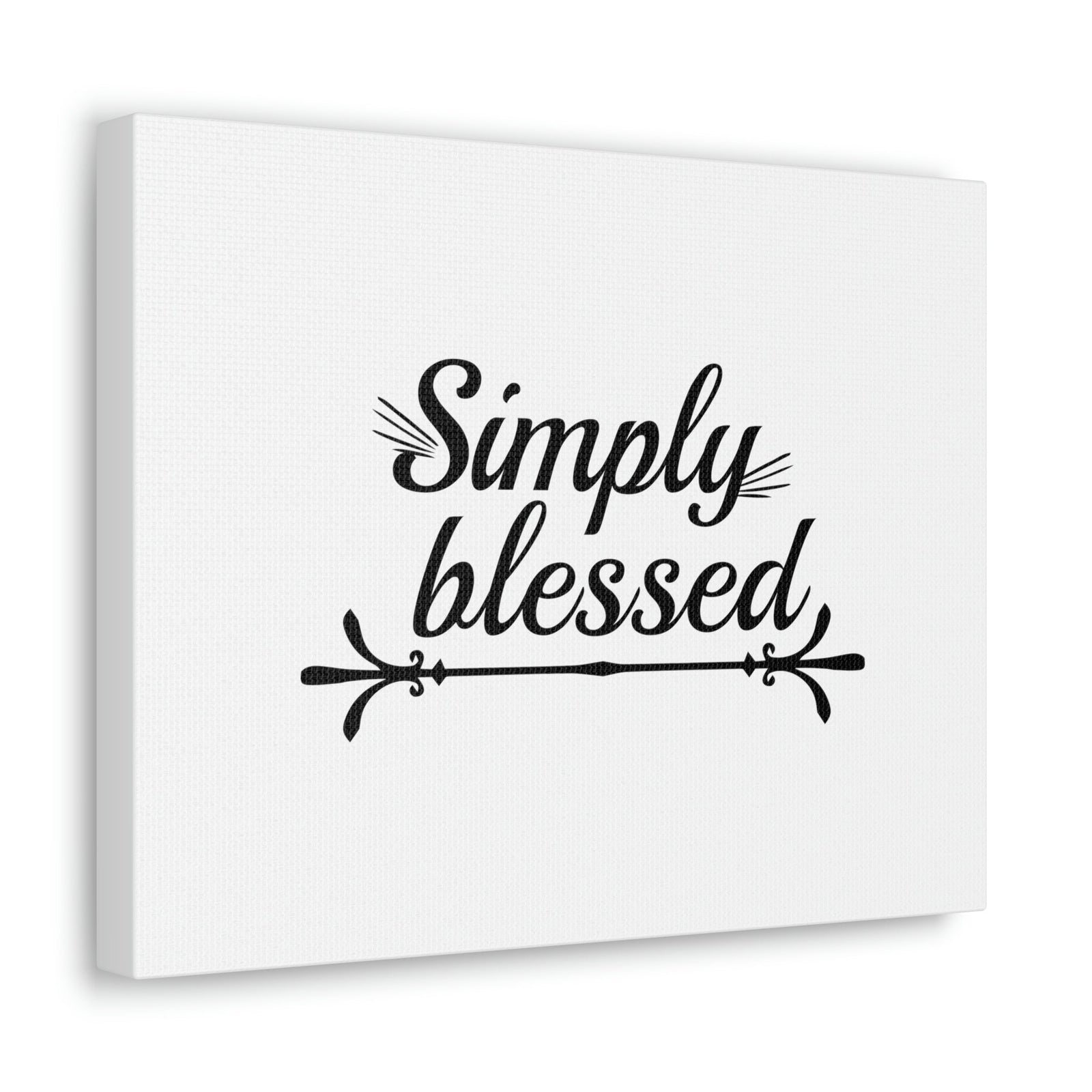 Scripture Walls Simply Blessed Psalms 67:7 Cursive Christian Wall Art Bible Verse Print Ready to Hang Unframed-Express Your Love Gifts