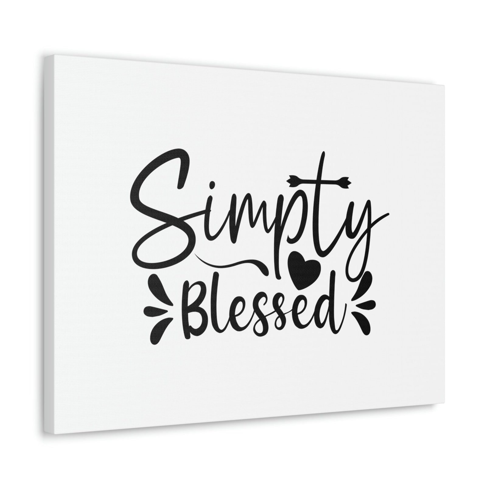 Scripture Walls Simply Blessed Psalms 67:7 Heart & Cross Christian Wall Art Bible Verse Print Ready to Hang Unframed-Express Your Love Gifts
