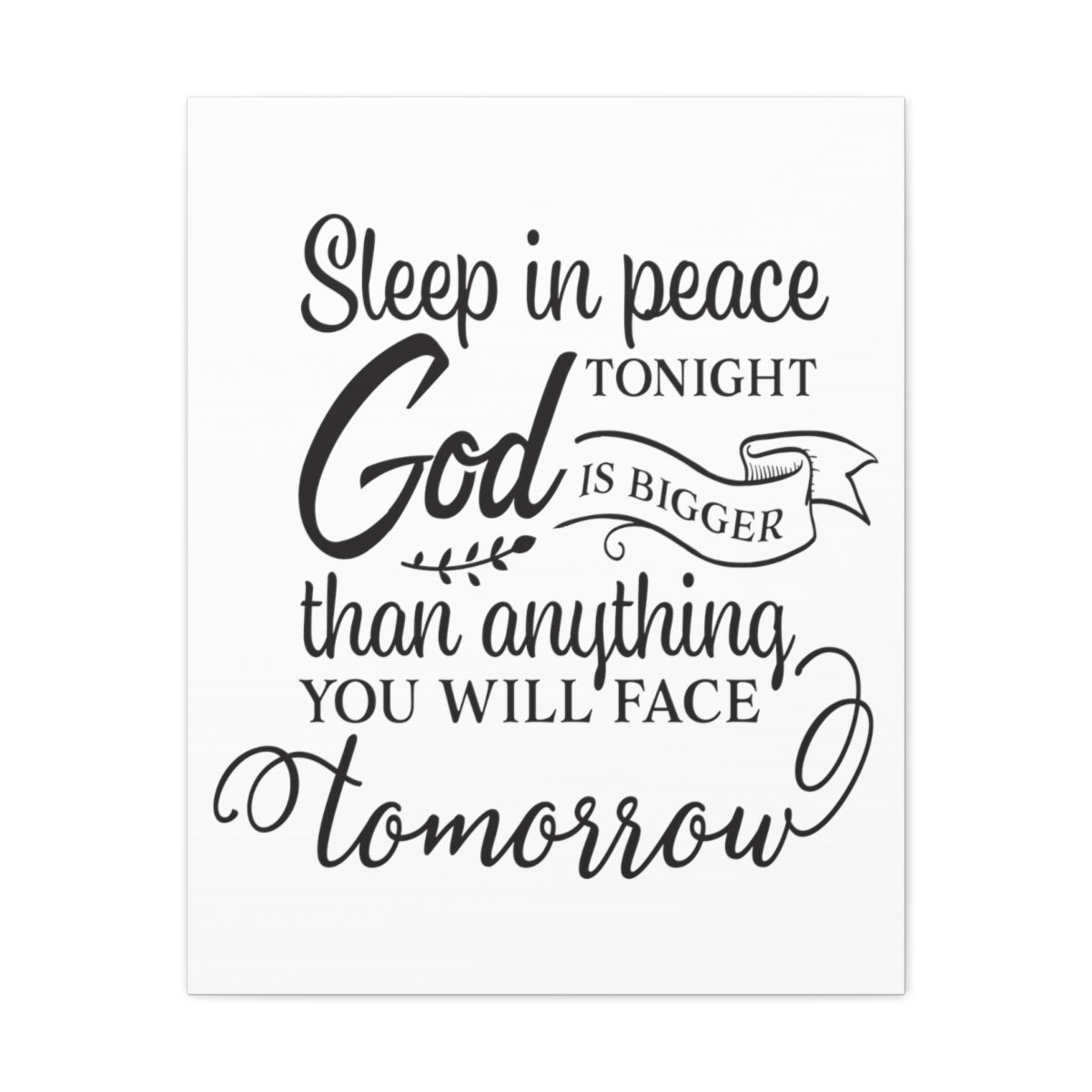 Scripture Walls Sleep In Peace Ephesians 3:20-21 Christian Wall Art Print Ready to Hang Unframed-Express Your Love Gifts