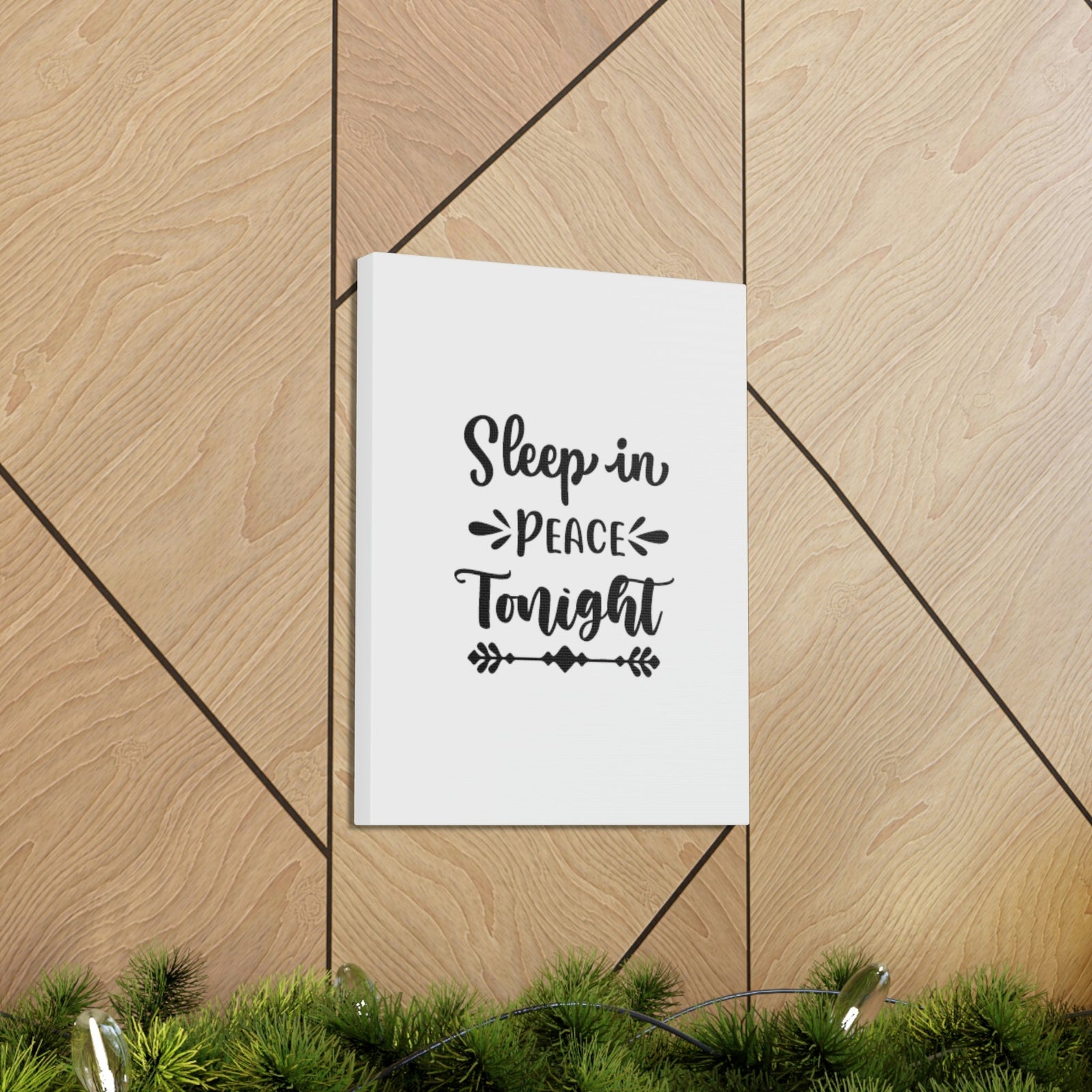 Scripture Walls Sleep In Peace Tonight Psalm 4:8 Christian Wall Art Bible Verse Print Ready to Hang Unframed-Express Your Love Gifts