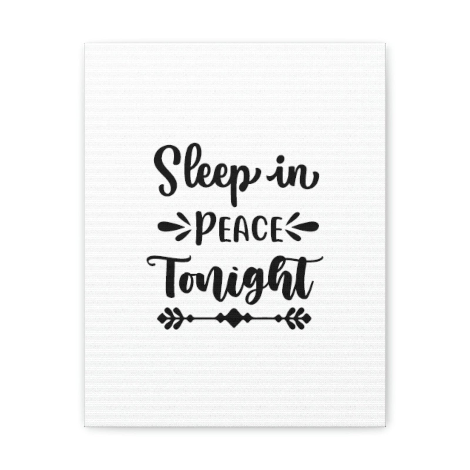 Scripture Walls Sleep In Peace Tonight Psalm 4:8 Christian Wall Art Bible Verse Print Ready to Hang Unframed-Express Your Love Gifts