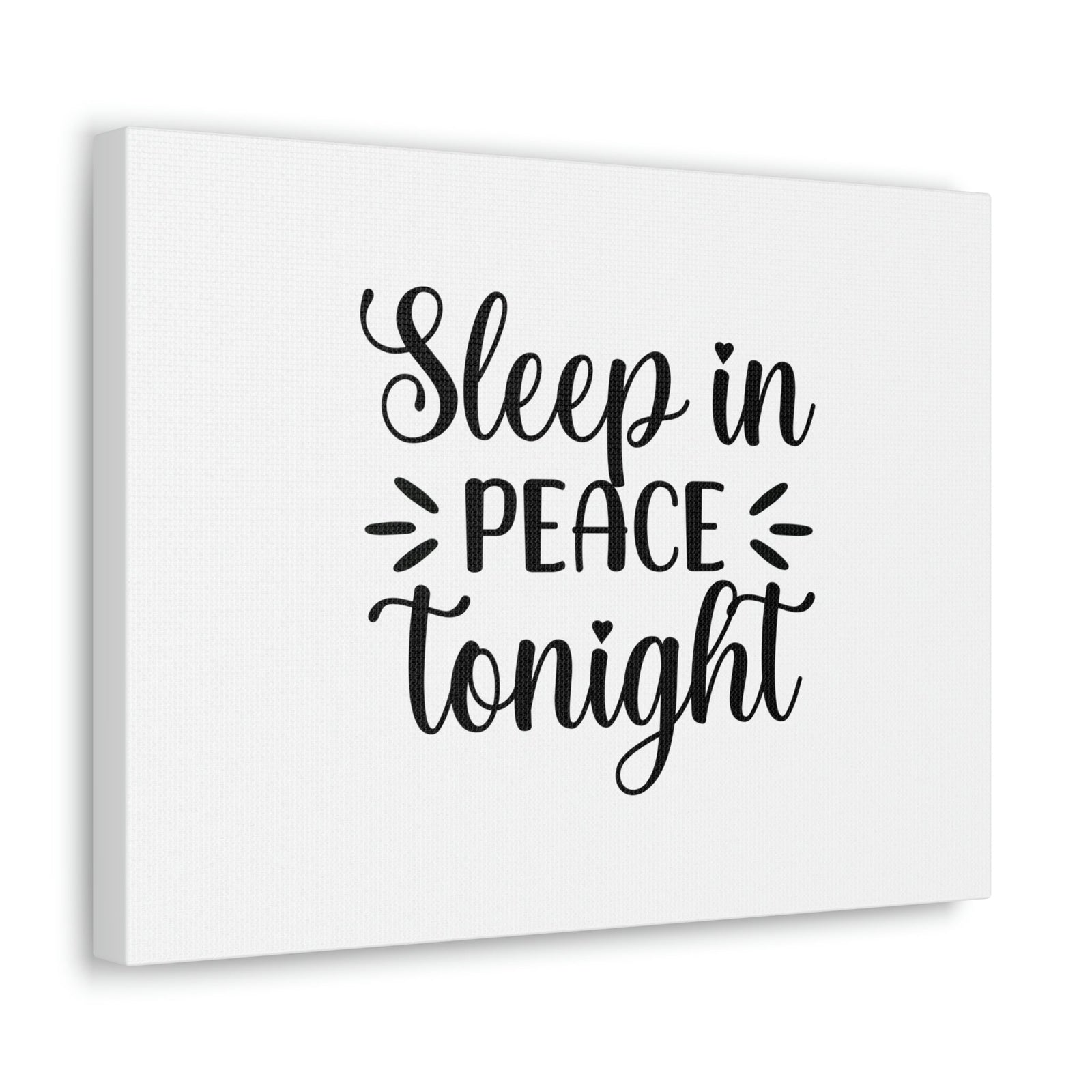 Scripture Walls Sleep In Peace Tonight Psalm 4:8 Plain Christian Wall Art Bible Verse Print Ready to Hang Unframed-Express Your Love Gifts