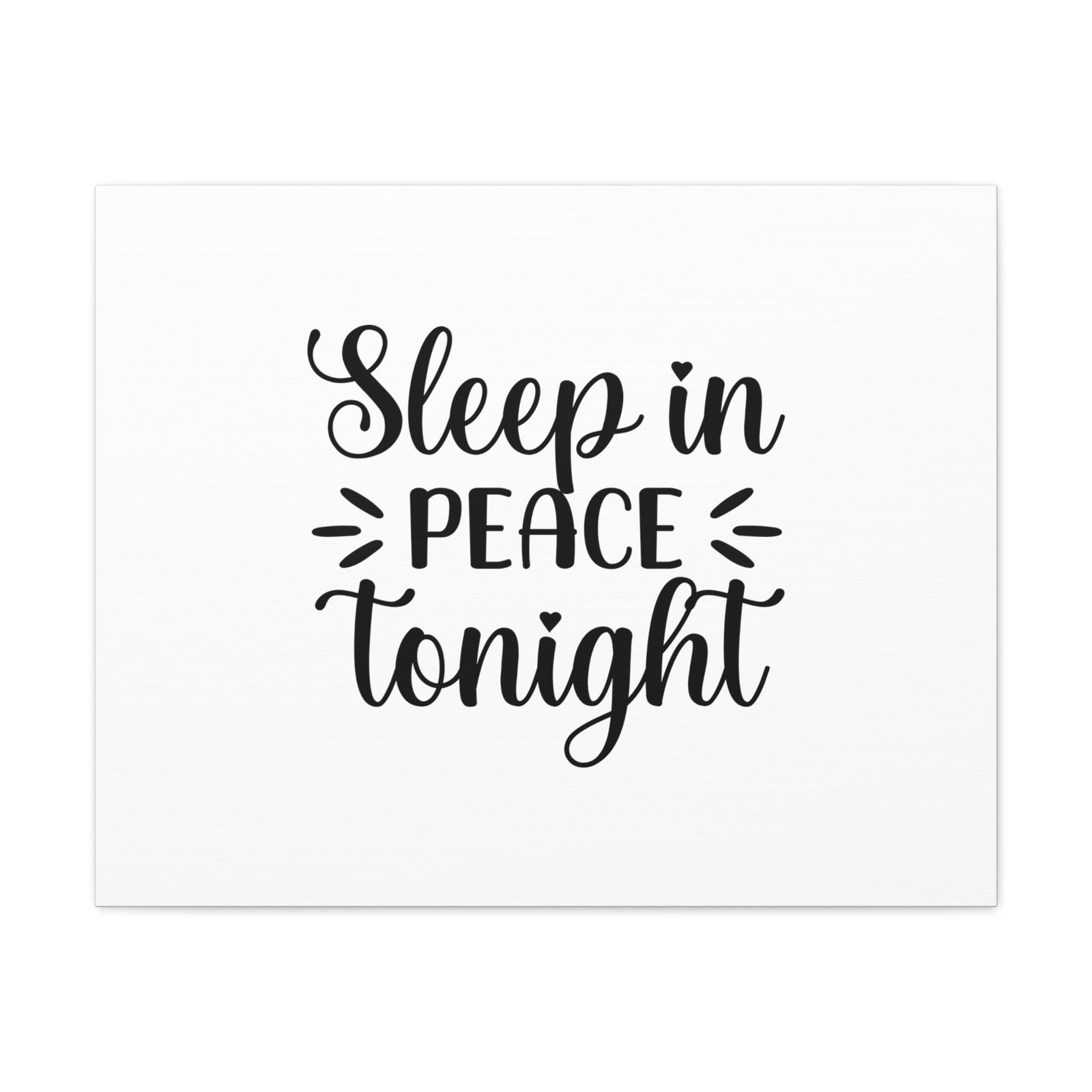 Scripture Walls Sleep In Peace Tonight Psalm 4:8 Plain Christian Wall Art Bible Verse Print Ready to Hang Unframed-Express Your Love Gifts