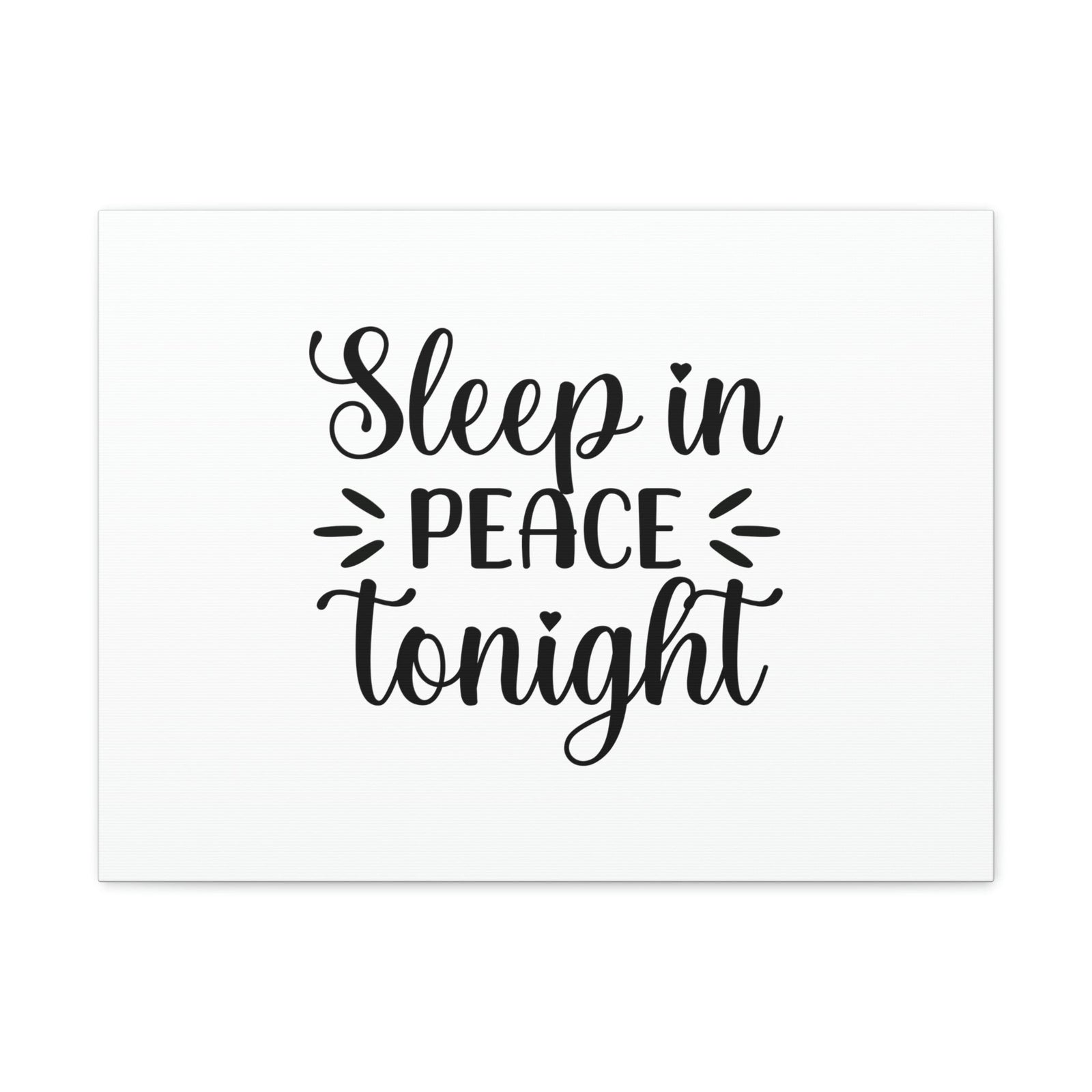 Scripture Walls Sleep In Peace Tonight Psalm 4:8 Plain Christian Wall Art Bible Verse Print Ready to Hang Unframed-Express Your Love Gifts