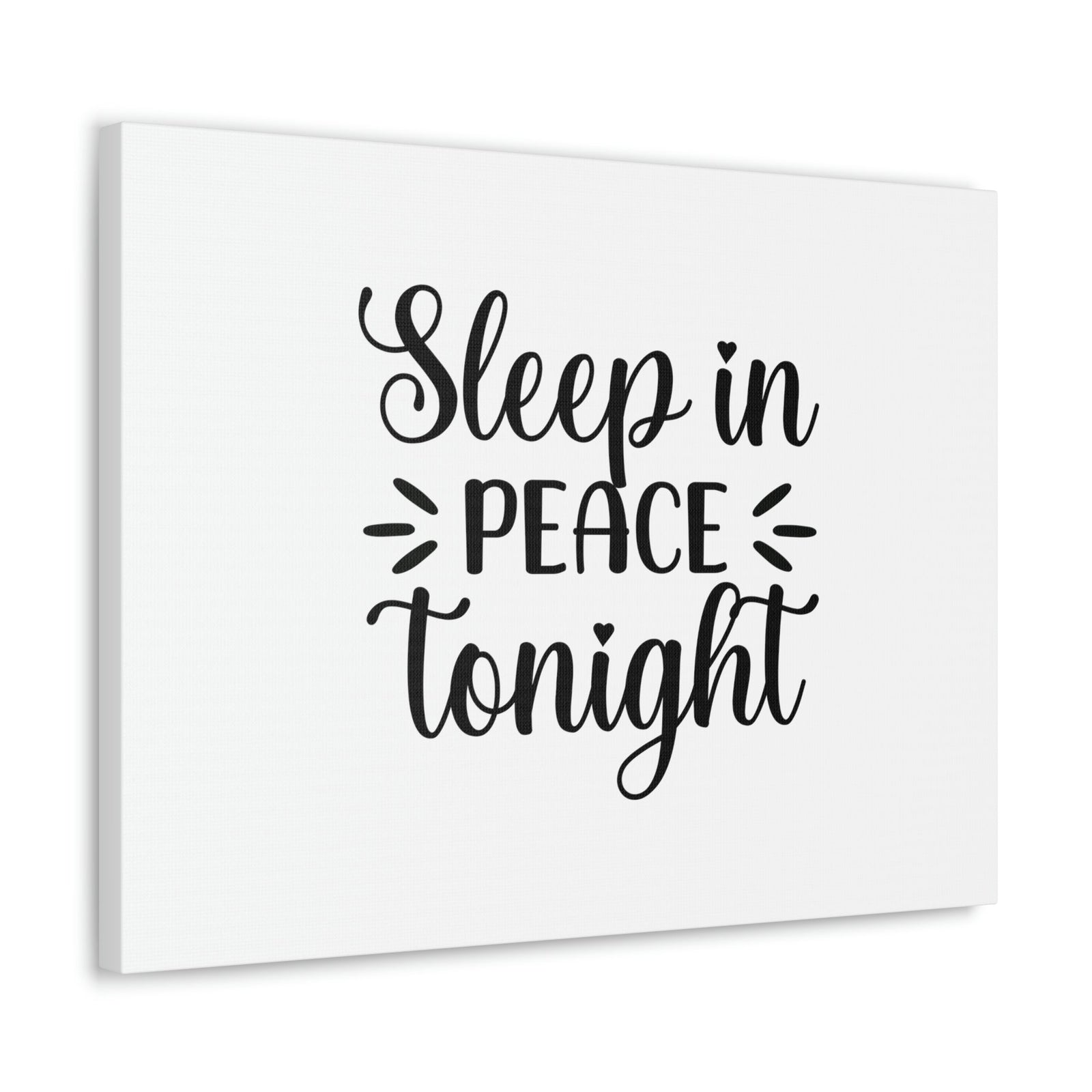 Scripture Walls Sleep In Peace Tonight Psalm 4:8 Plain Christian Wall Art Bible Verse Print Ready to Hang Unframed-Express Your Love Gifts