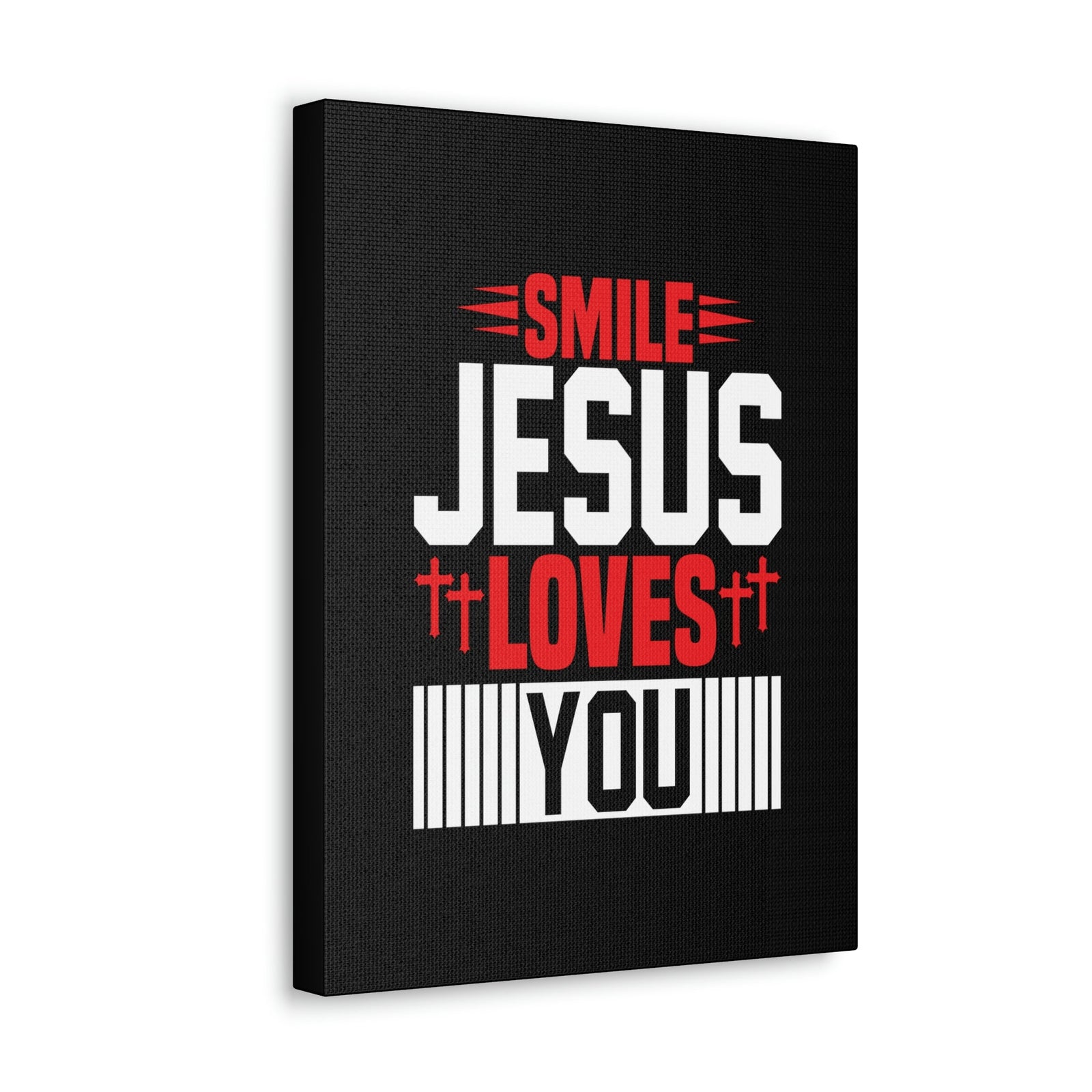 Scripture Walls Smile, Jesus Loves You John 1:12 Christian Wall Art Bible Verse Print Ready to Hang Unframed-Express Your Love Gifts