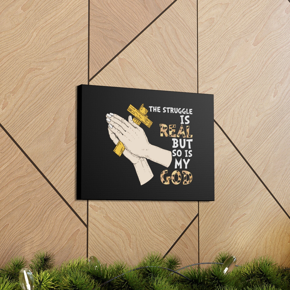 Scripture Walls So Is My God Philippians 4:11-13 Christian Wall Art Bible Verse Print Ready to Hang Unframed-Express Your Love Gifts