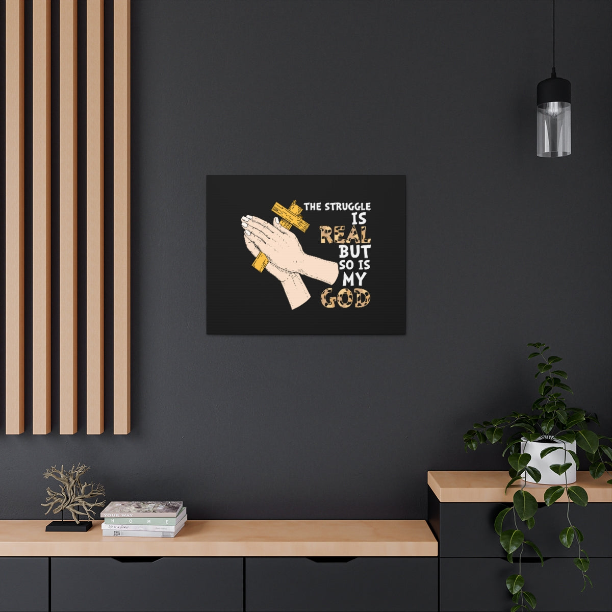 Scripture Walls So Is My God Philippians 4:11-13 Christian Wall Art Bible Verse Print Ready to Hang Unframed-Express Your Love Gifts