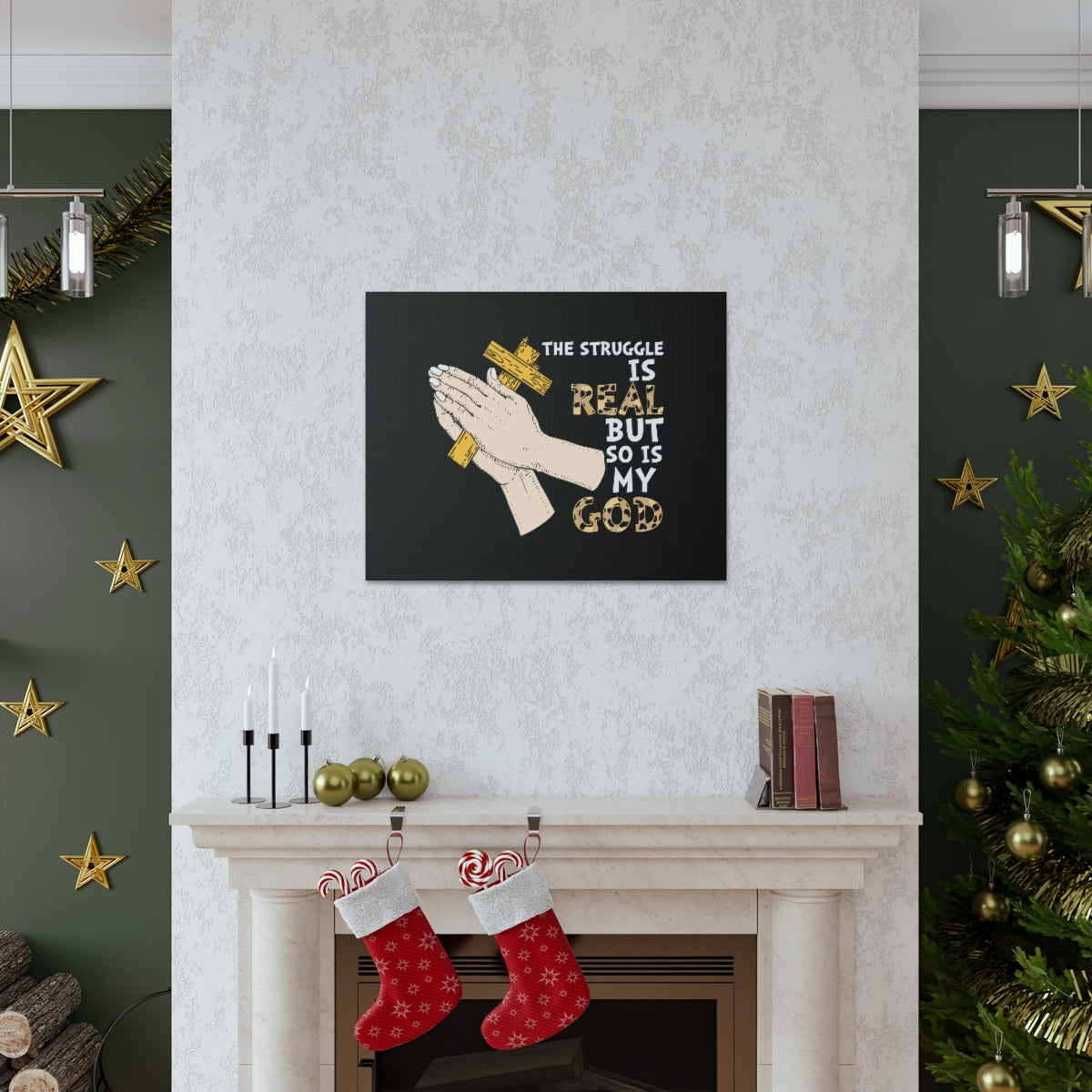 Scripture Walls So Is My God Philippians 4:11-13 Christian Wall Art Bible Verse Print Ready to Hang Unframed-Express Your Love Gifts