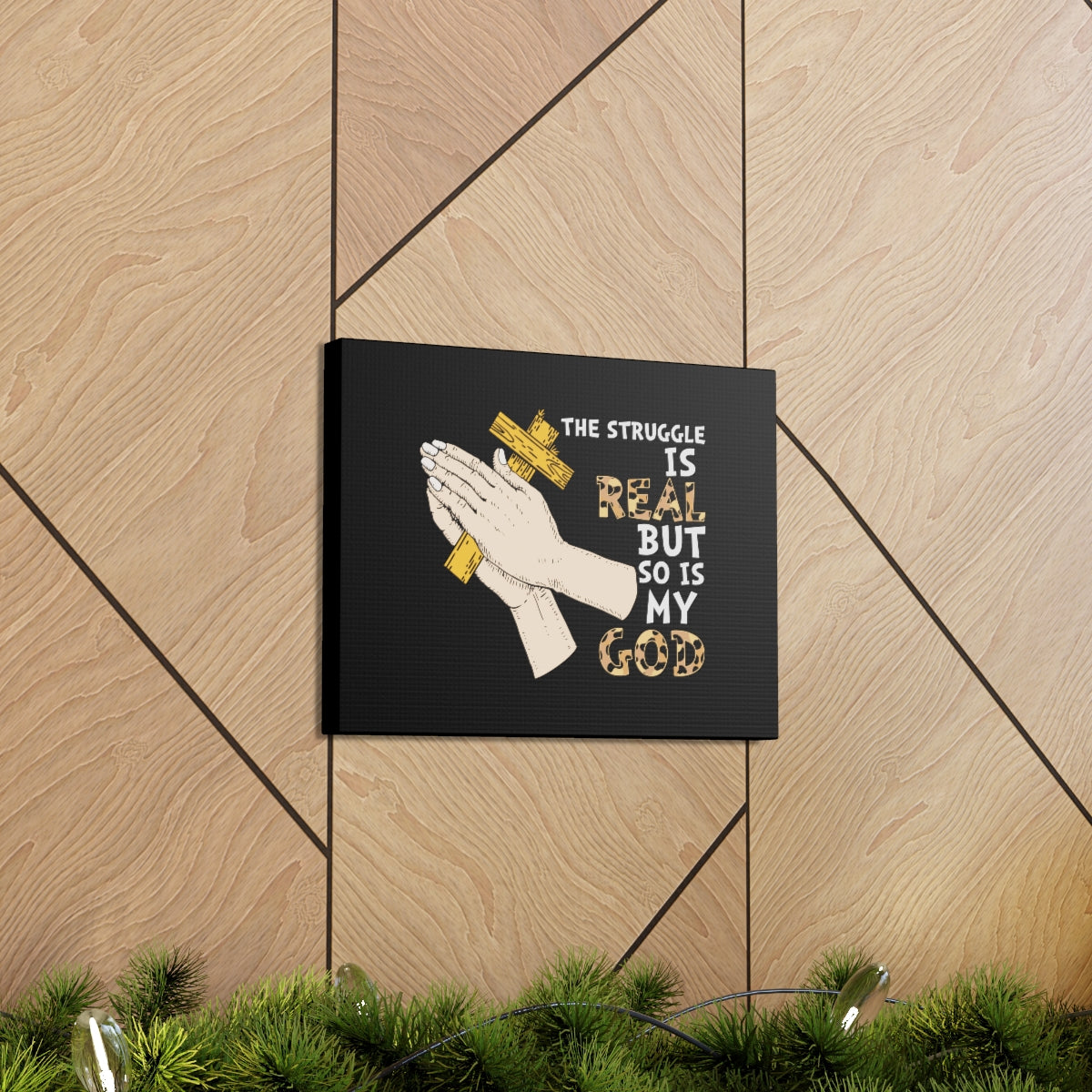 Scripture Walls So Is My God Philippians 4:11-13 Christian Wall Art Bible Verse Print Ready to Hang Unframed-Express Your Love Gifts