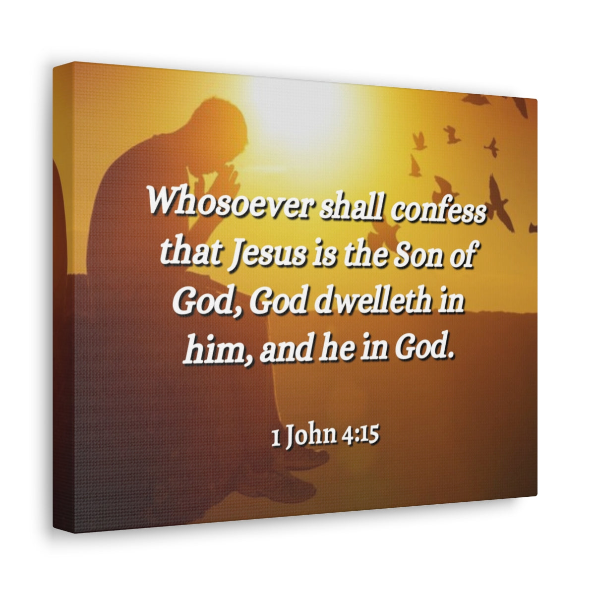 Scripture Walls Son Of God 1 John 4:15 Christian Wall Art Bible Verse Print Ready to Hang Unframed-Express Your Love Gifts