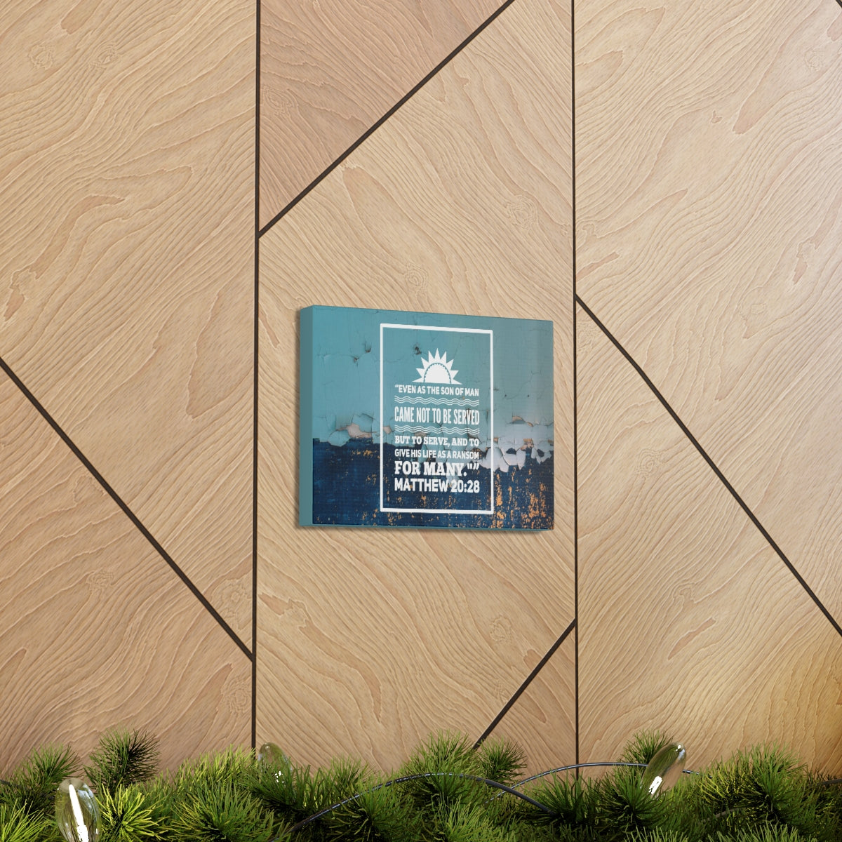 Scripture Walls Son Of Man Matthew 20:28 Bible Verse Canvas Christian Wall Art Bible Verse Print Ready To Hang Unframed-Express Your Love Gifts