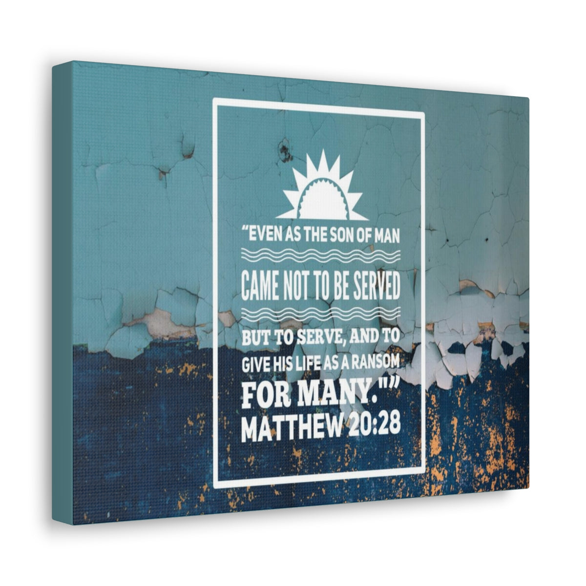 Scripture Walls Son Of Man Matthew 20:28 Bible Verse Canvas Christian Wall Art Bible Verse Print Ready To Hang Unframed-Express Your Love Gifts